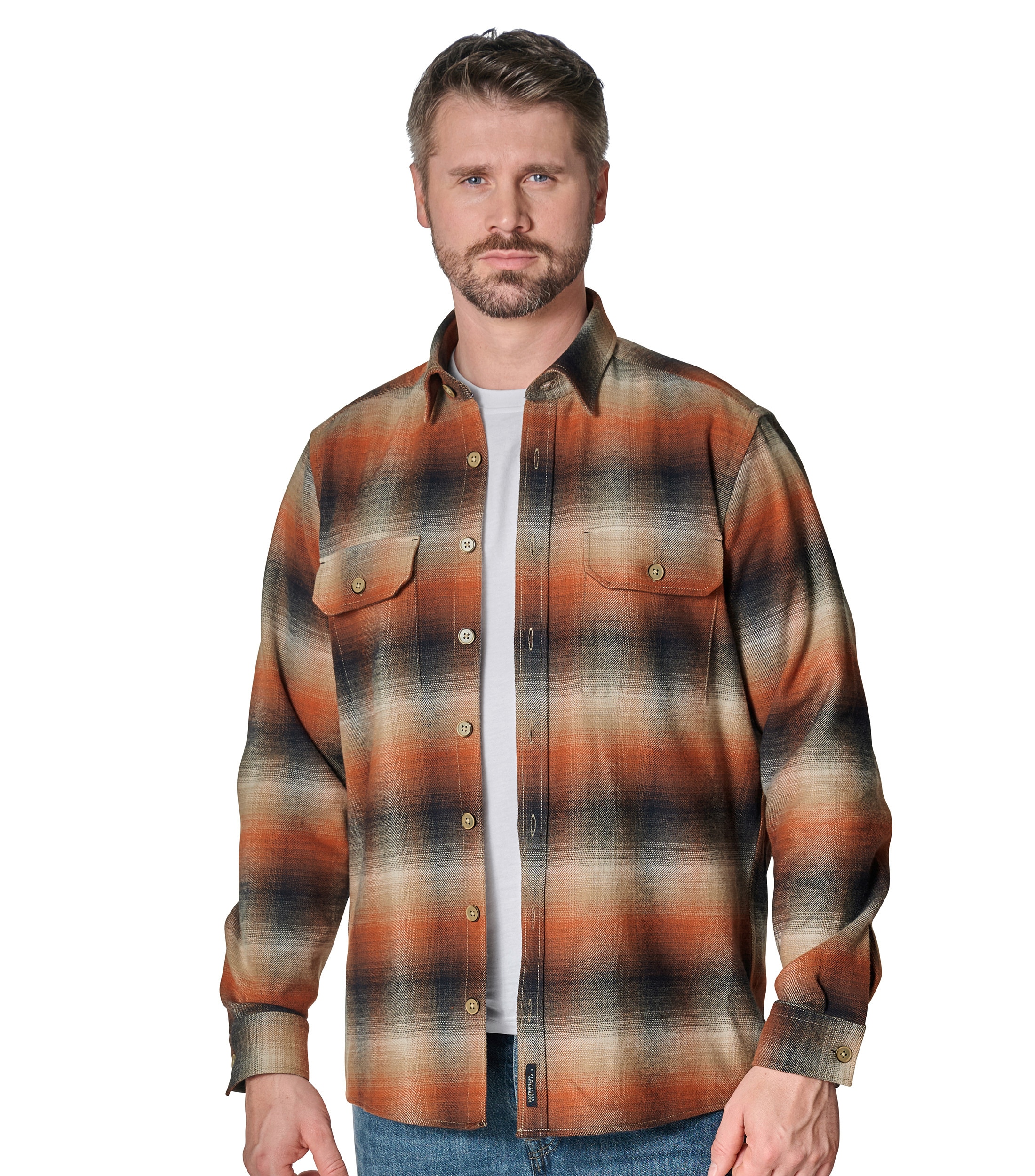 CASAMODA Langarmhemd "CASAMODA Hemdjacke kariert" günstig online kaufen