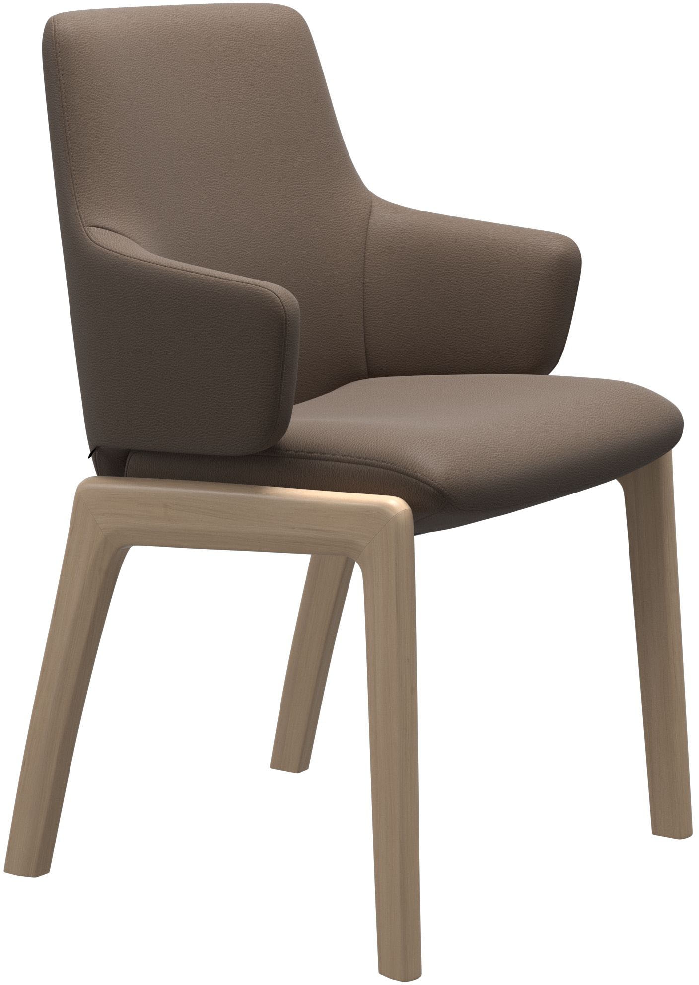 Stressless Polsterstuhl "Laurel" () Low Back mit Armlehne, Größe L, mit abgerundeten Beinen in Walnuss