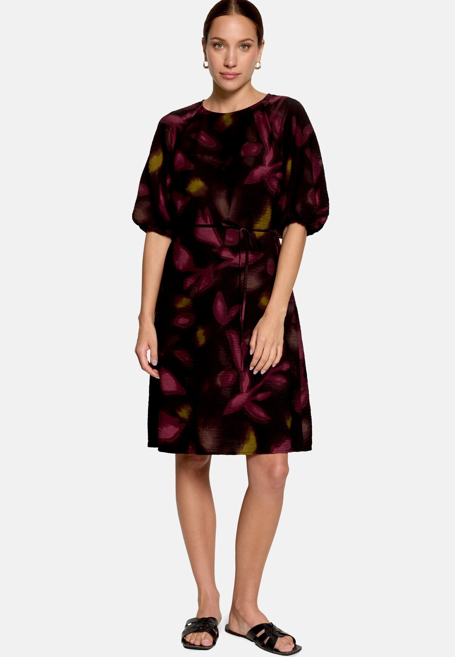 Zero Druckkleid »Damen mit Bindegürtel« Material