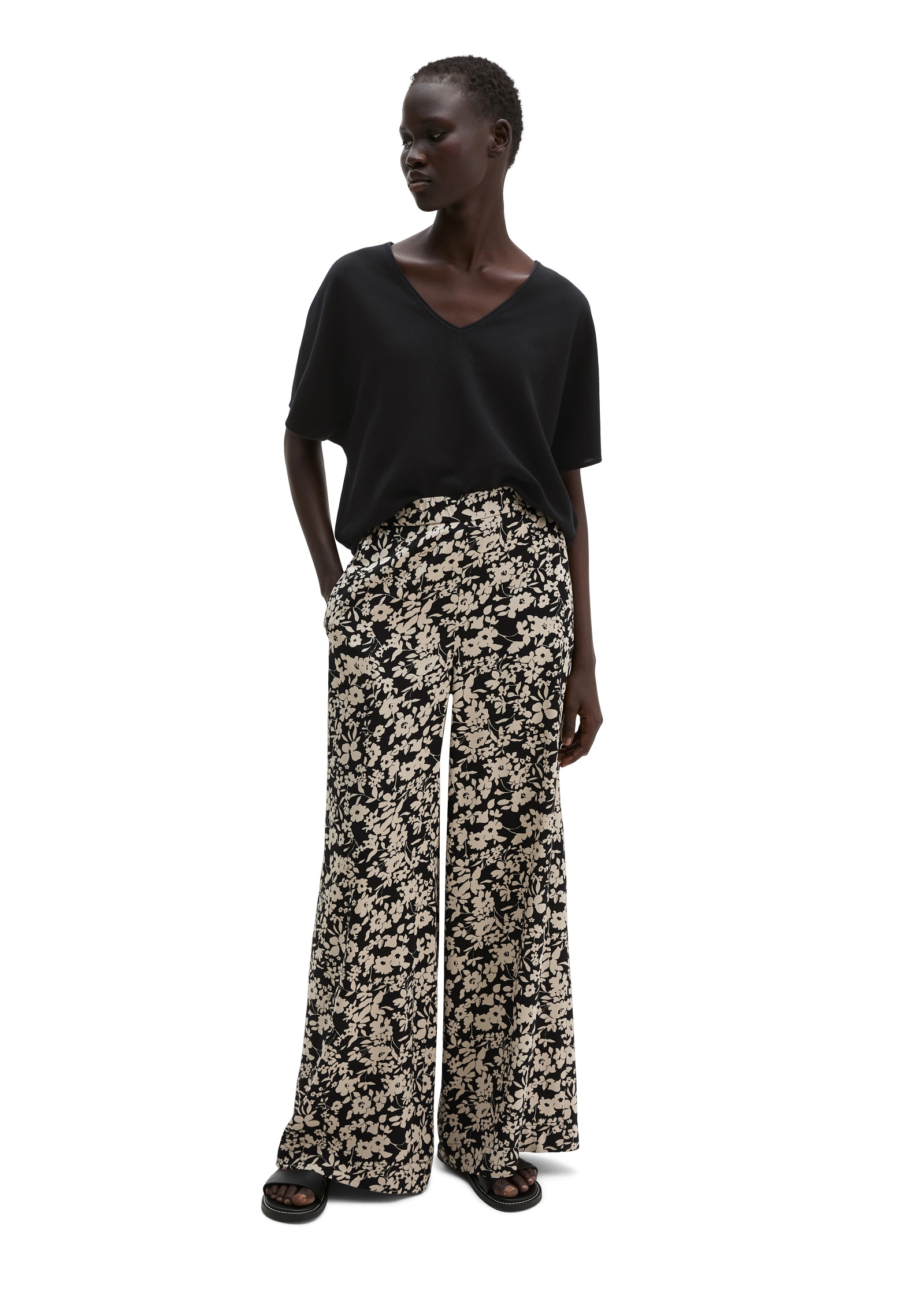 Marc O'Polo Chinohose »aus bedrucktem Viskose-Twill«