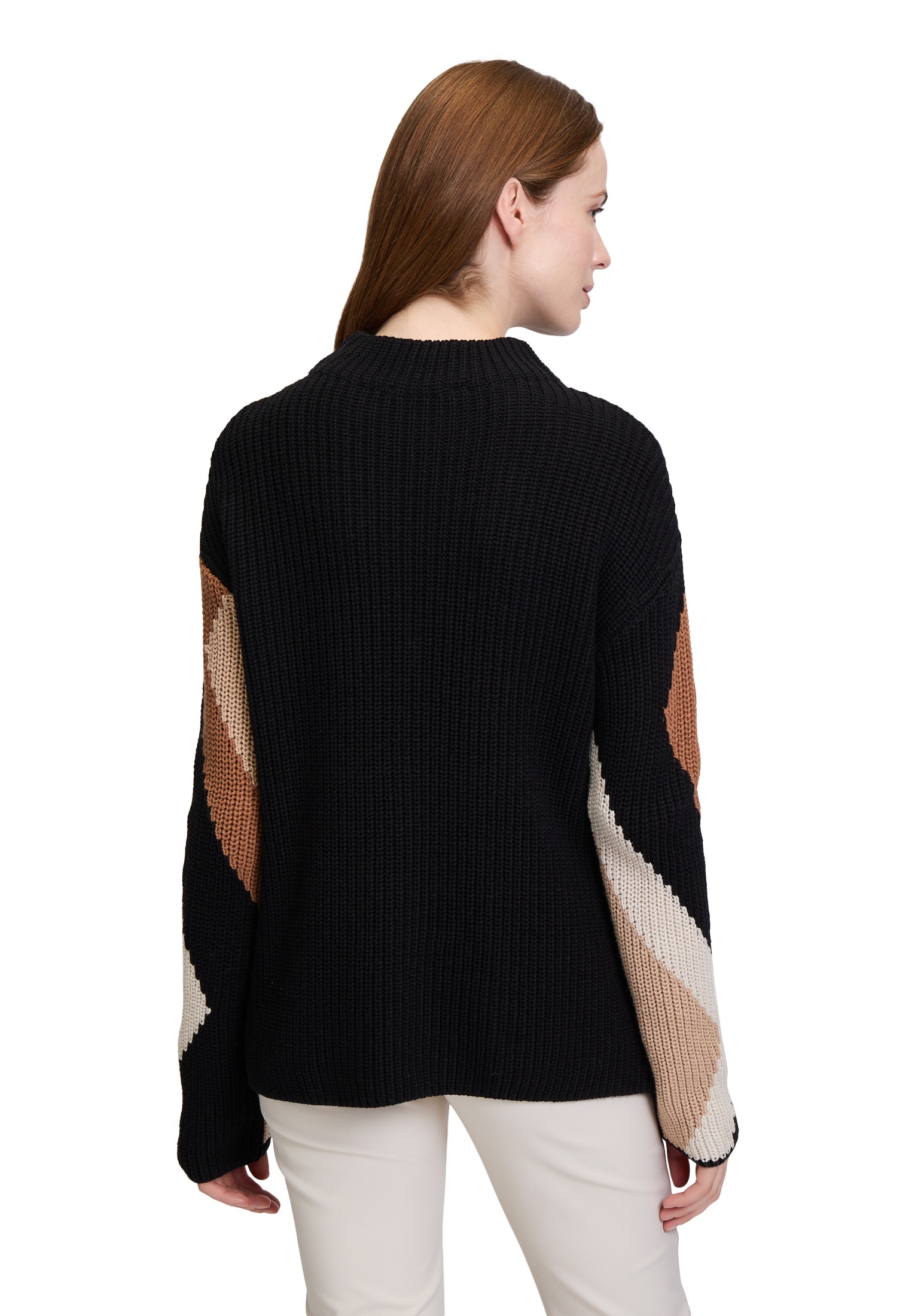 Betty Barclay Strickpullover »Betty Barclay Damen Strickpullover mit Intarsie«, (1 tlg.), Kragen
