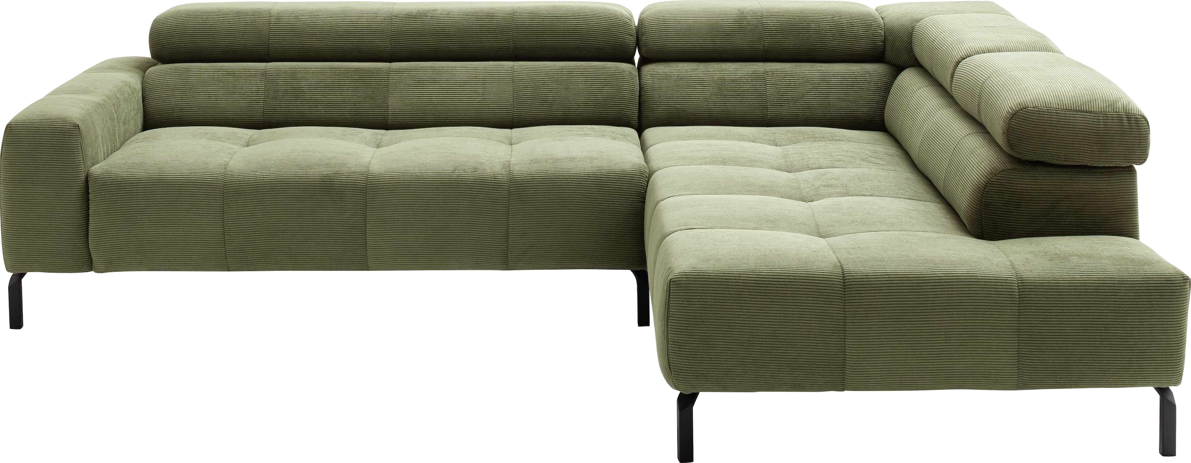 Home affaire Ecksofa "Claya, L-Form, incl. Kopfteilverstellung, Breite 276 cm" wahlweise elektrischer Sitzvorzug