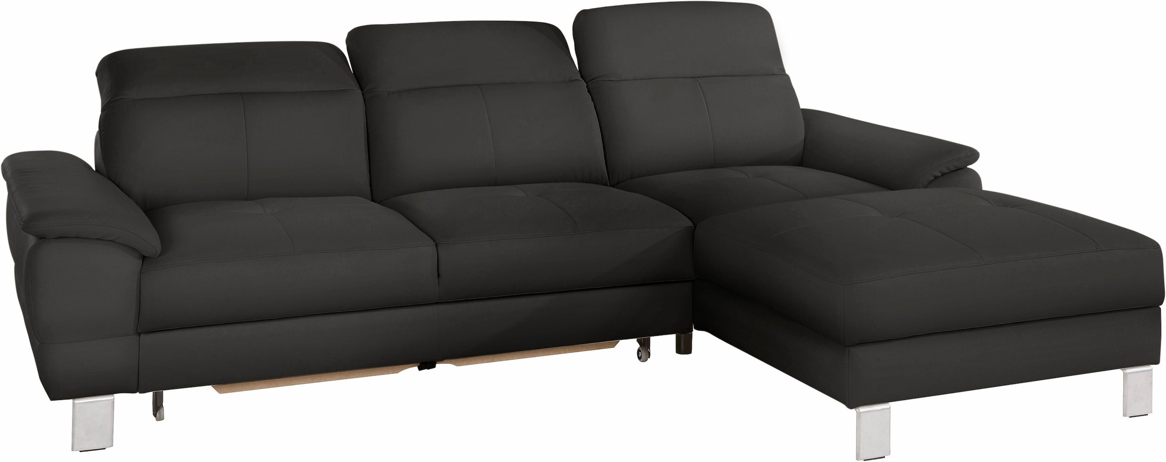 exxpo - sofa fashion Ecksofa »Mantua 2, inkl. Kopf- bzw. Rückenverstellung, bequem, L-Form«, wahlweise mit Bettfunktion und Bettkasten, tolle Verarbeitungsdetails