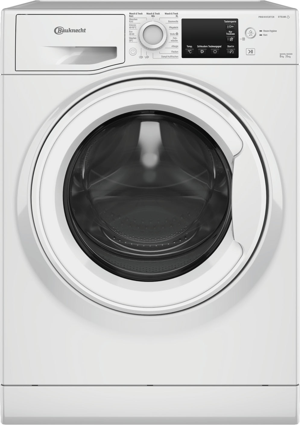 BAUKNECHT Waschtrockner »WT SUPER ECO 86 43 N« 8 kg /6 kg 75 dB(A)