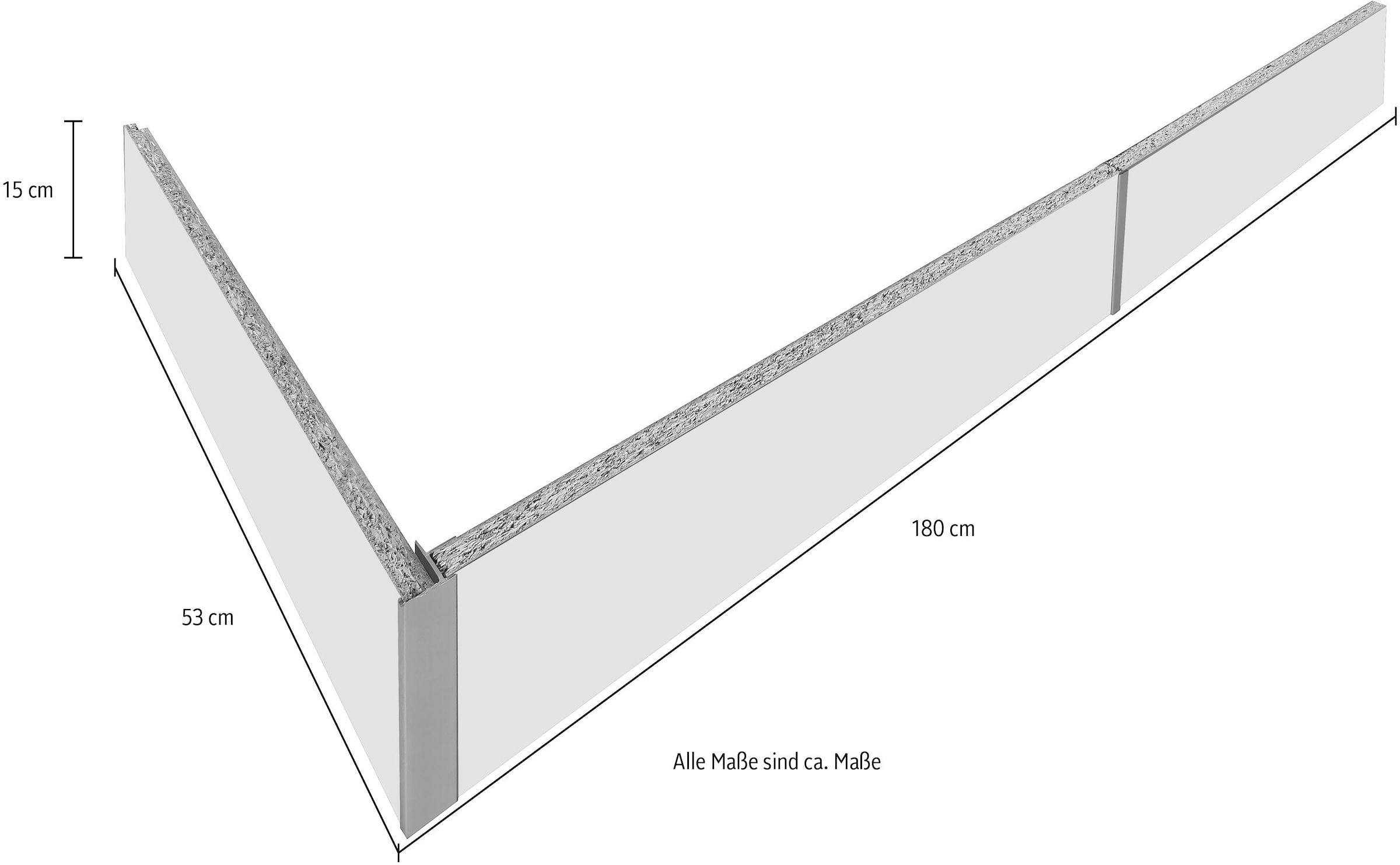 wiho Küchen Sockelblende »Simi« Inkl. Zubehör, Breite 180 cm