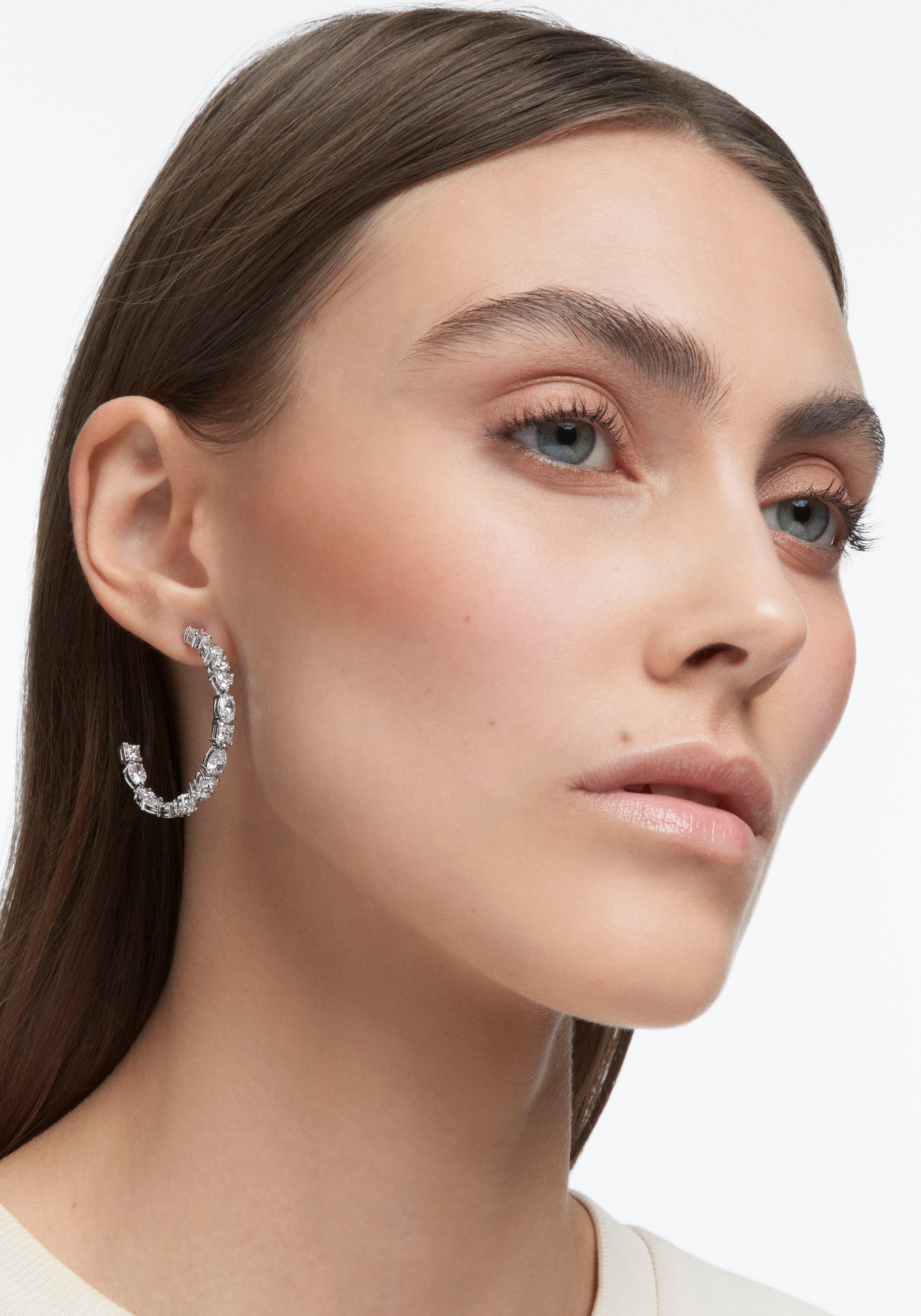 Swarovski Paar Creolen »MESMERA«, mit Swarovsi® Zirkonia (synth.)
