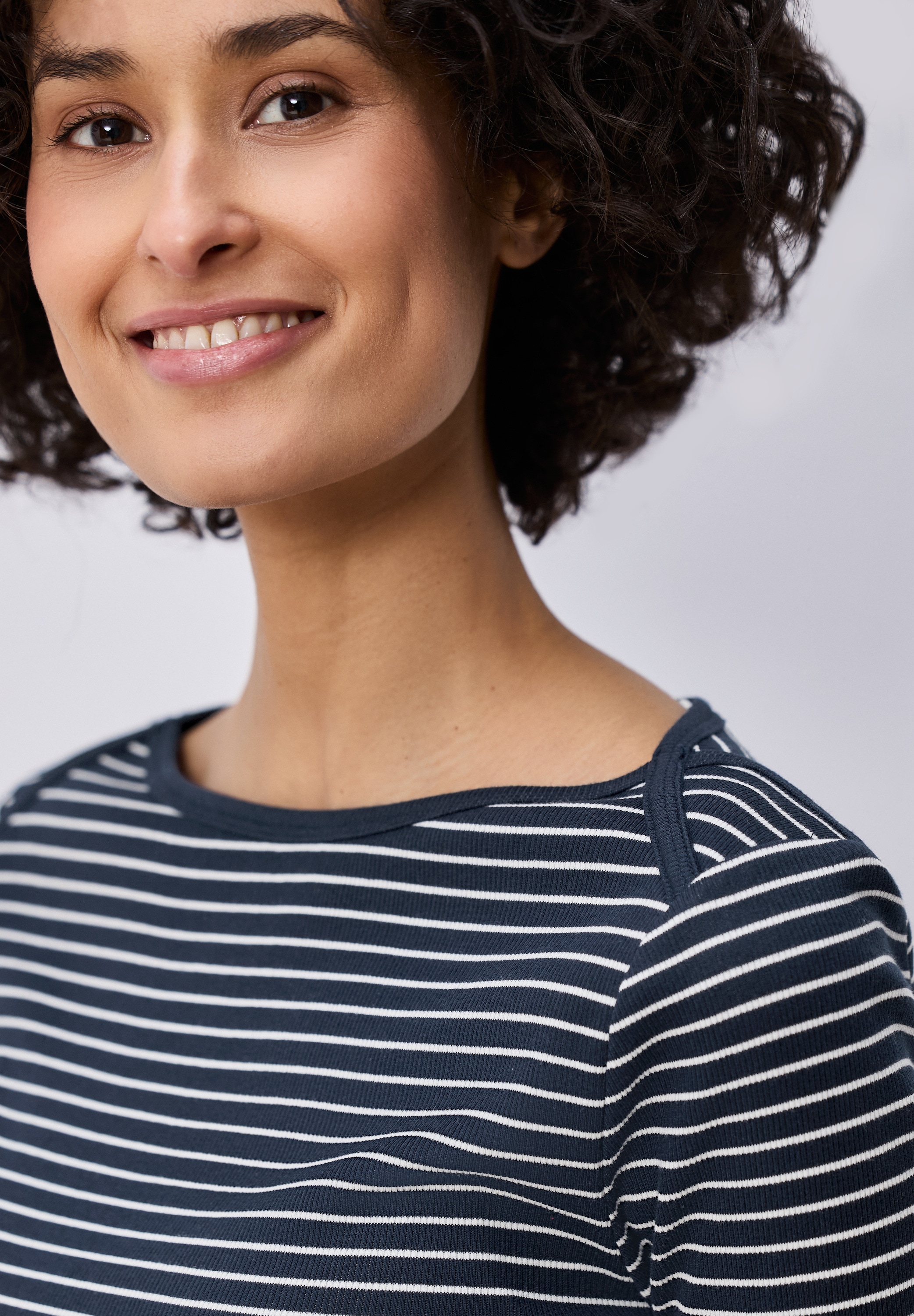 STREET ONE 3/4-Arm-Shirt mit U-Boot-Ausschnitt günstig online kaufen