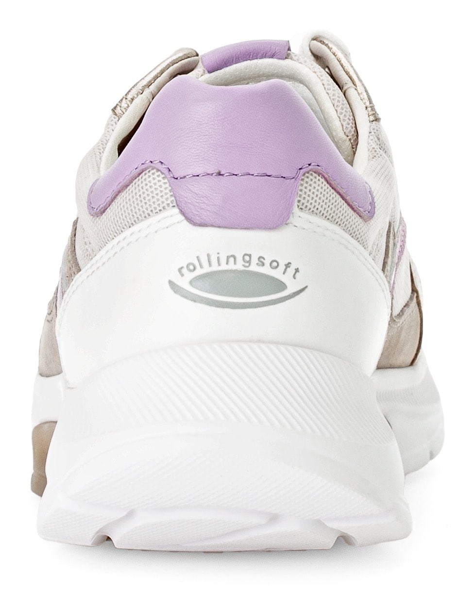 Gabor Rollingsoft Keilsneaker, Freizeitschuh, Halbschuh, Schnürschuh mit gepolstertem Schaftrand