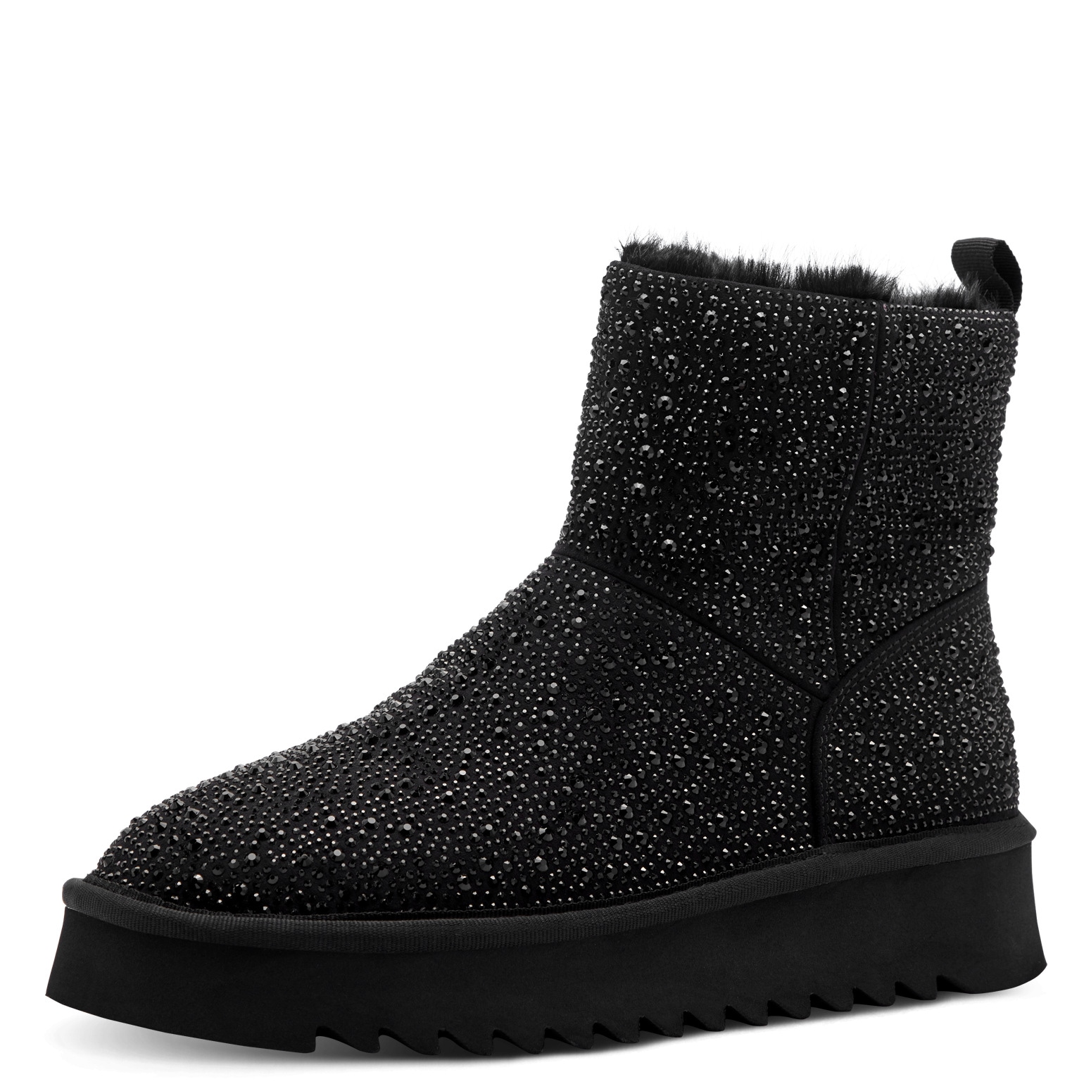 Tamaris Winterboots, Plateau, Stiefelette mit Allover-Strasssteinen besetzt günstig online kaufen