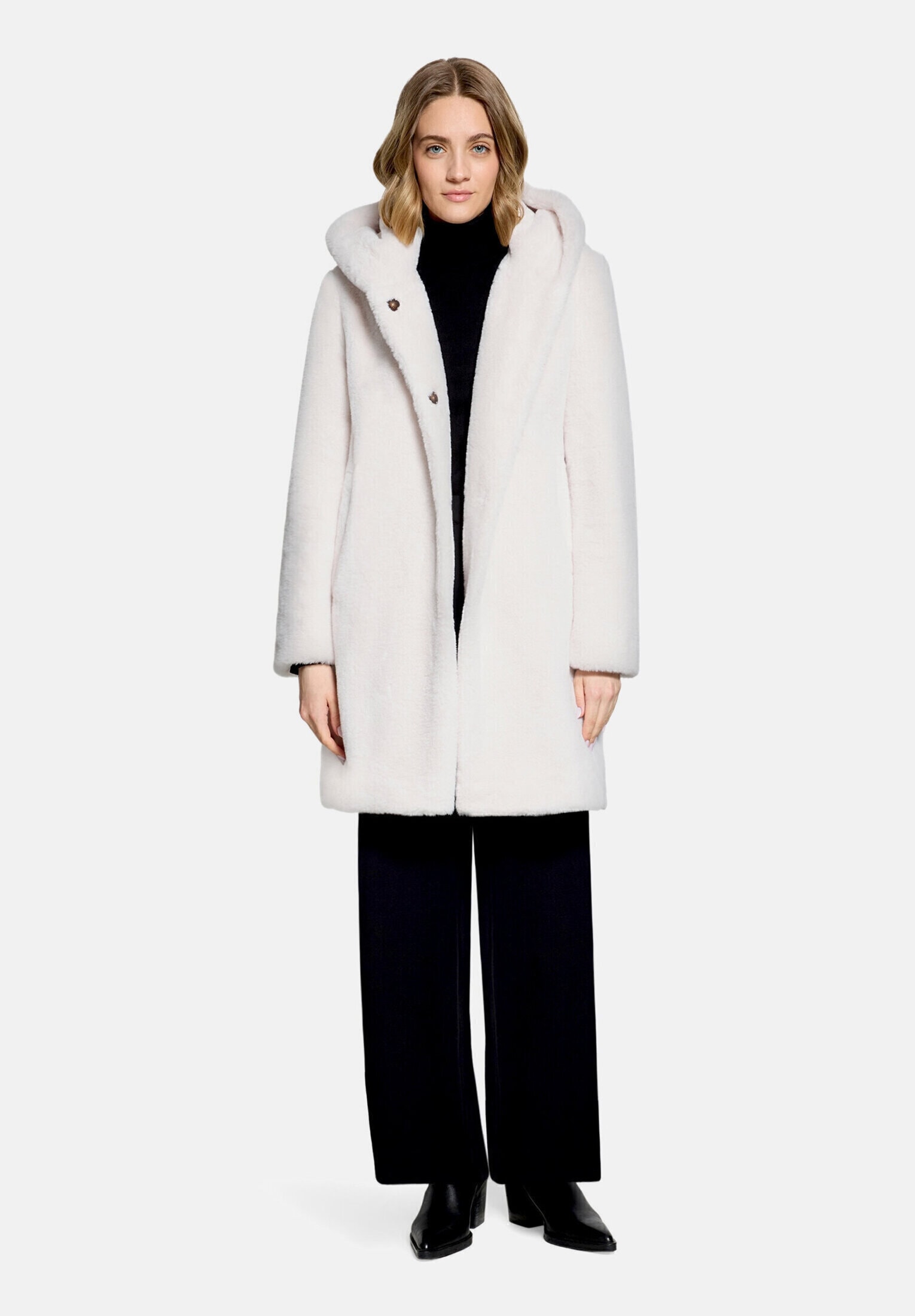 Betty Barclay Plüschjacke "Damen mit Kapuze" mit Kapuze