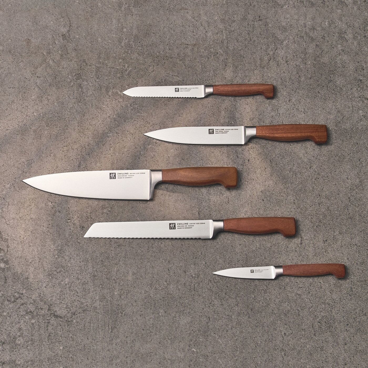 Zwilling Fleischmesser »VIER STERNE Wood« Made in Germany, Eigehärtete Klinge, FSC-Zertifizitiertes Holz