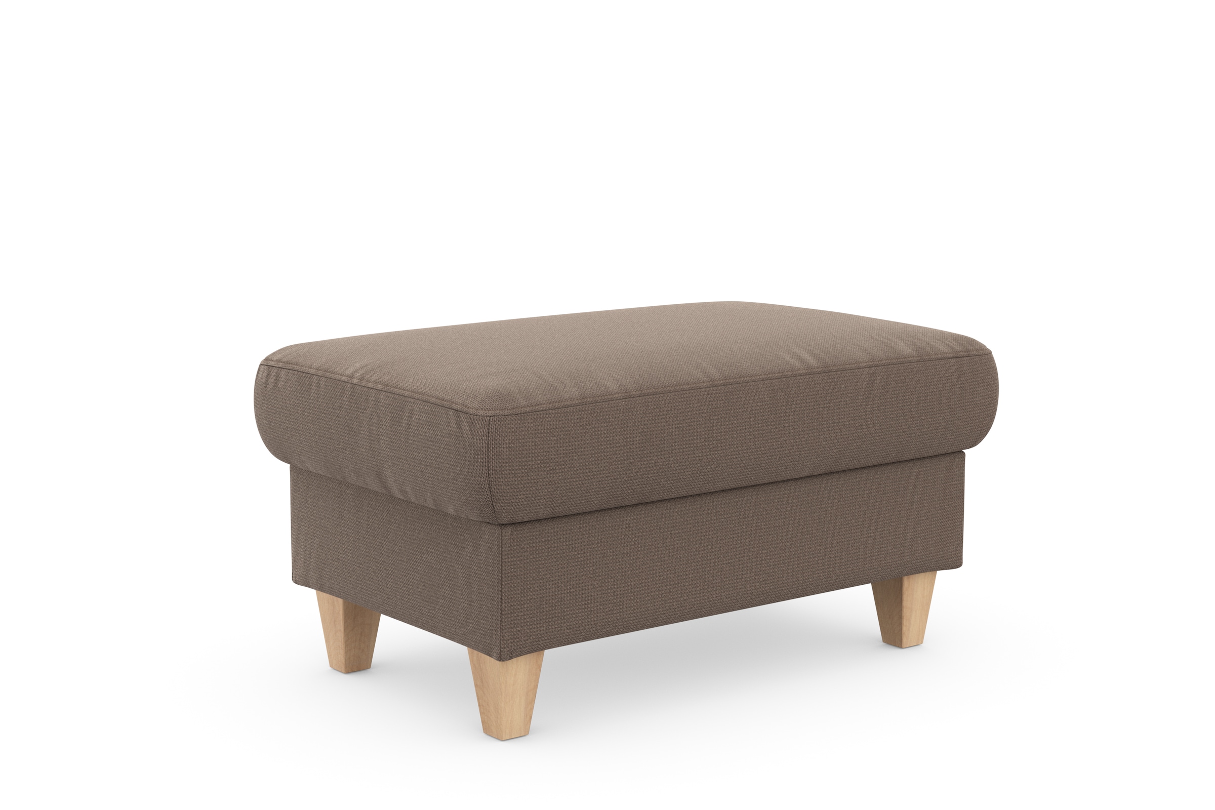 sit&more Stauraumhocker »Farö«, mit Stauraum und Federkern und naturfarbenen Füßen
