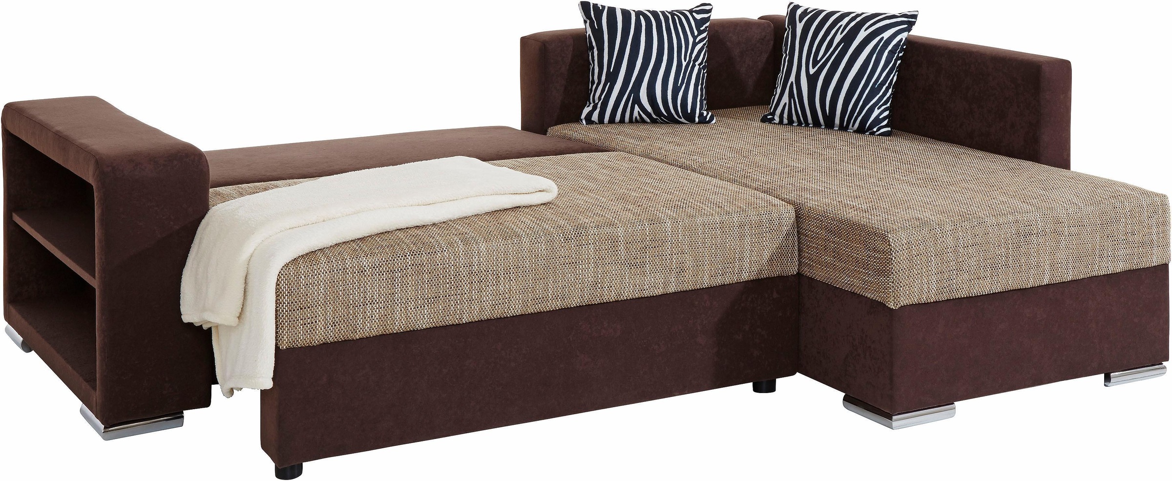 COLLECTION AB Ecksofa »John L-Form«, mit Bettfunktion, wahlweise mit Federkern