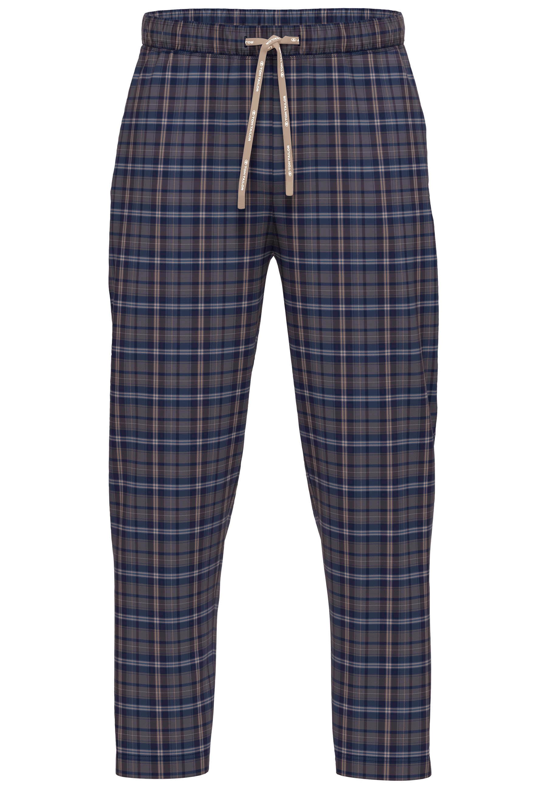 TOM TAILOR Pyjamahose »Milos«  mit elastischem Bund, Kordelzug, kariert