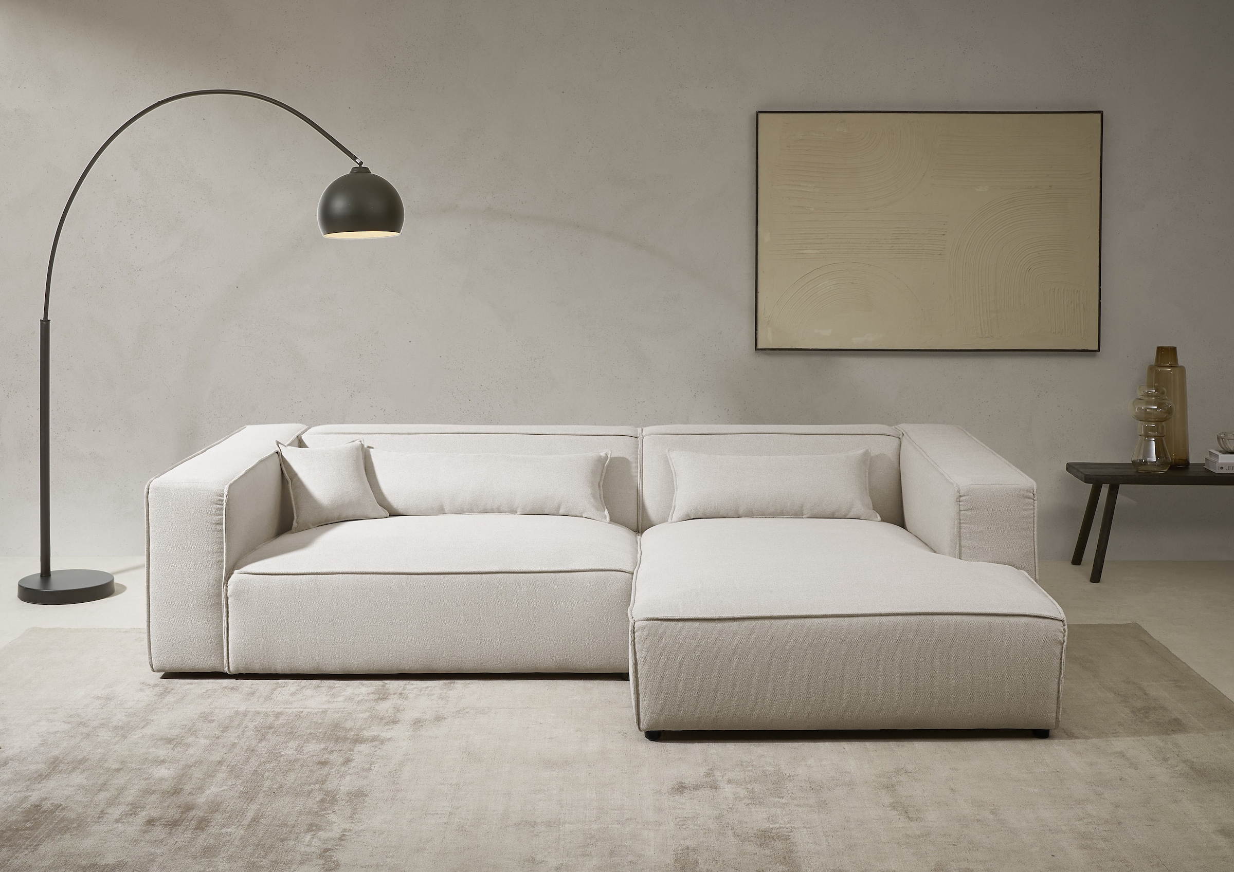 LeGer Home by Lena Gercke Ecksofa "PIARA XXL, Big-Sofa in Cord oder Leineno günstig online kaufen