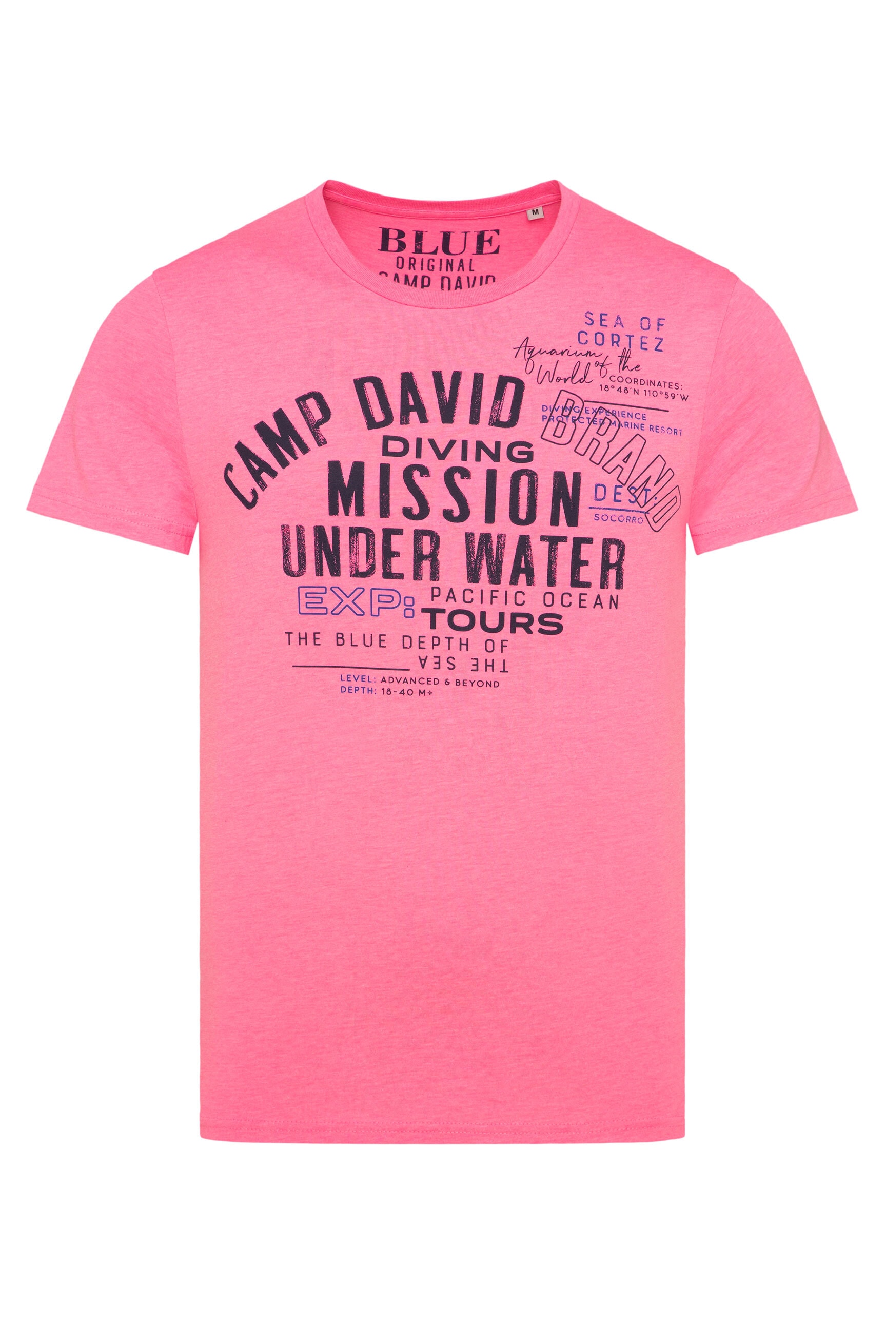 CAMP DAVID Rundhalsshirt, mit Baumwolle