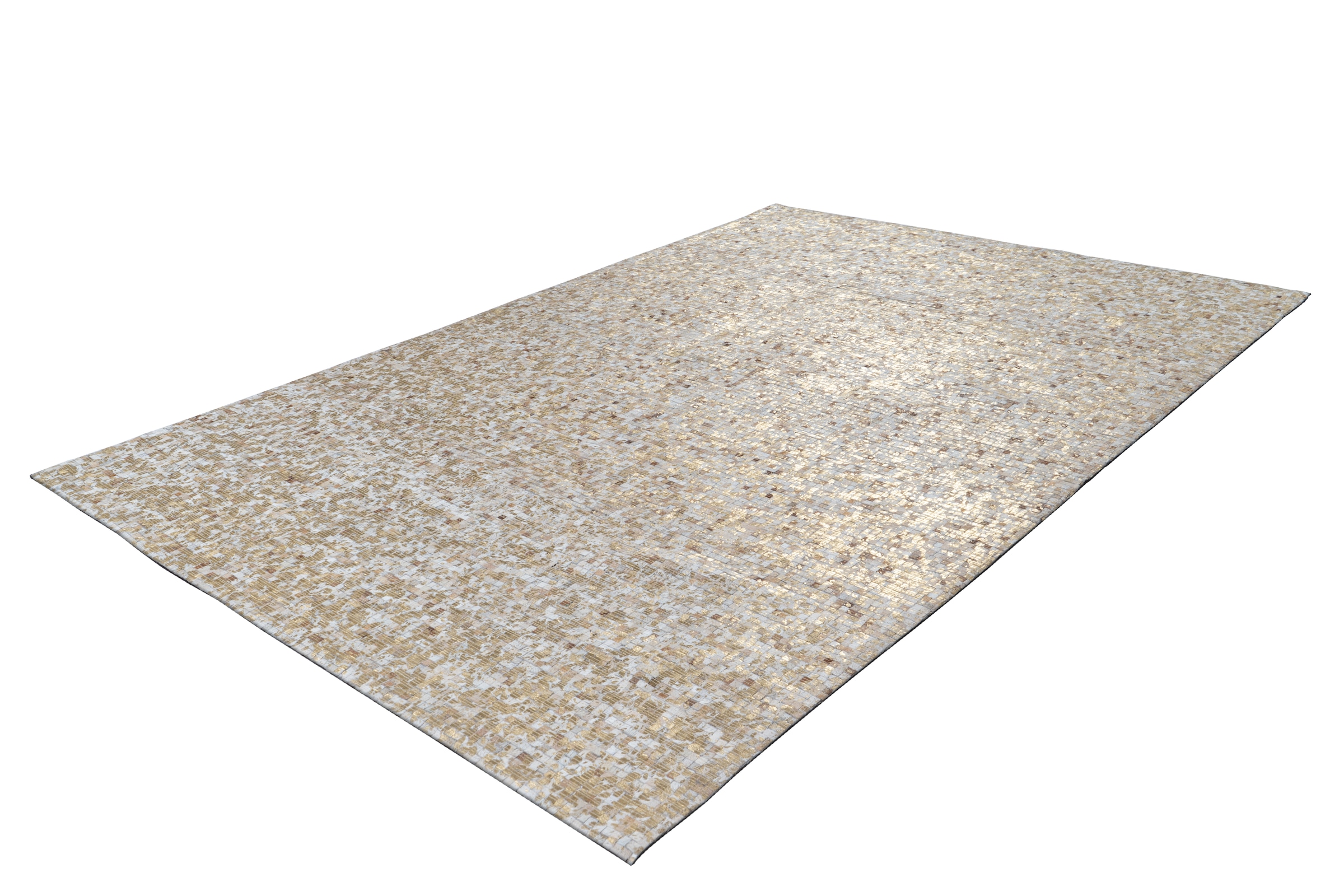 Teppich »Finish 100«, rechteckig, natürlicher Lederteppich,mit glänzender...
