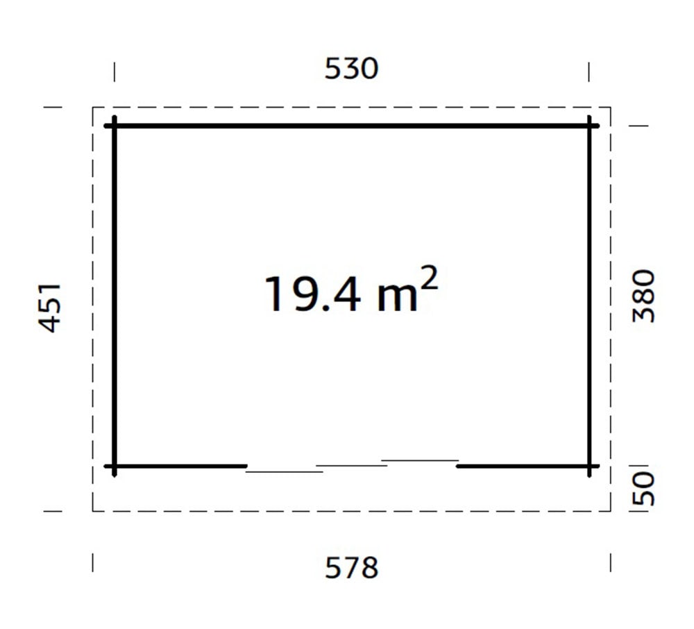 Palmako Gartenhaus »Lea 19,4 m², Slide«