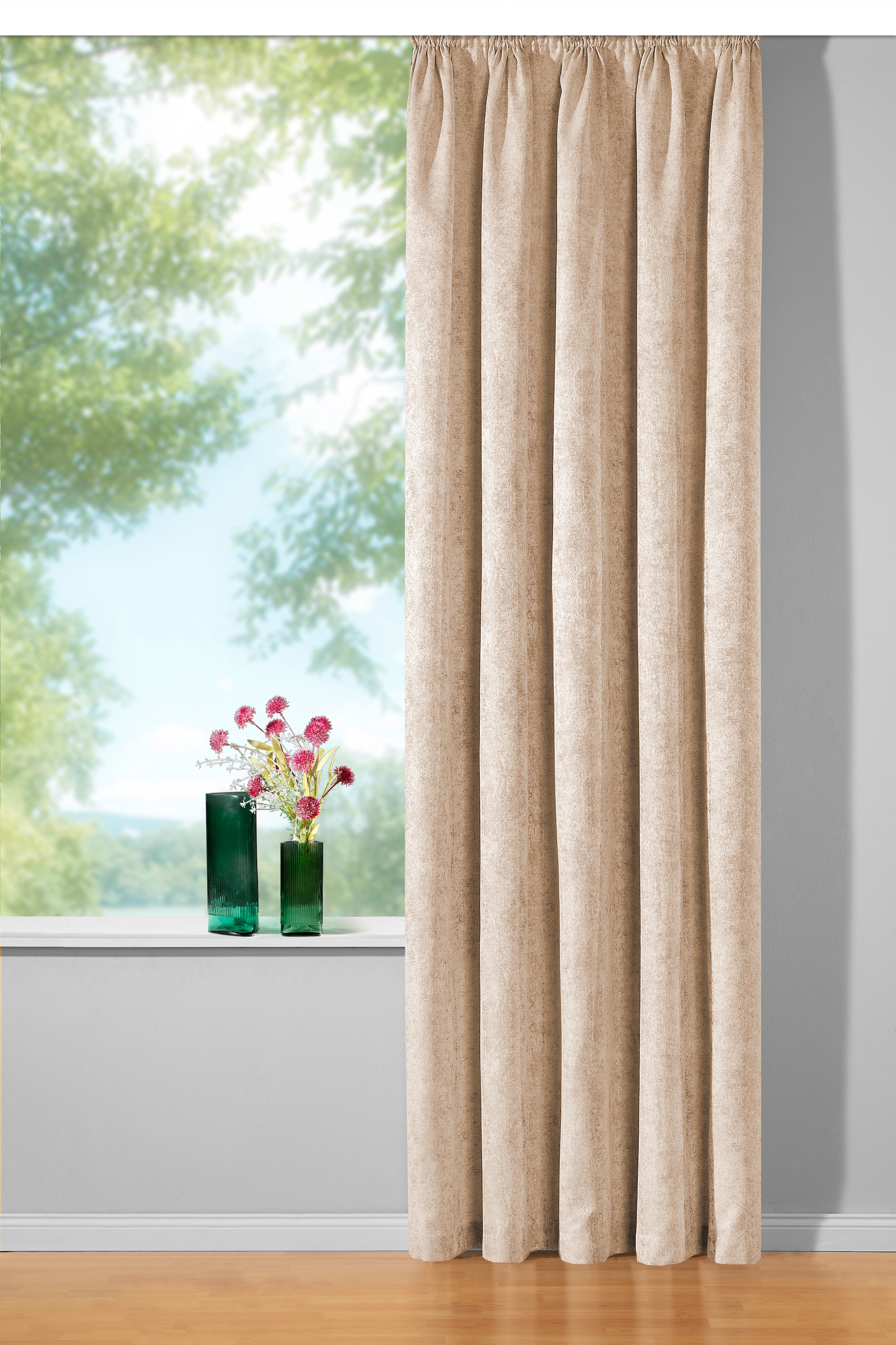 Weckbrodt Vorhang »Jona«, (1 St.), Jacquard, edler Glanz, blickdicht, Gardine, Store