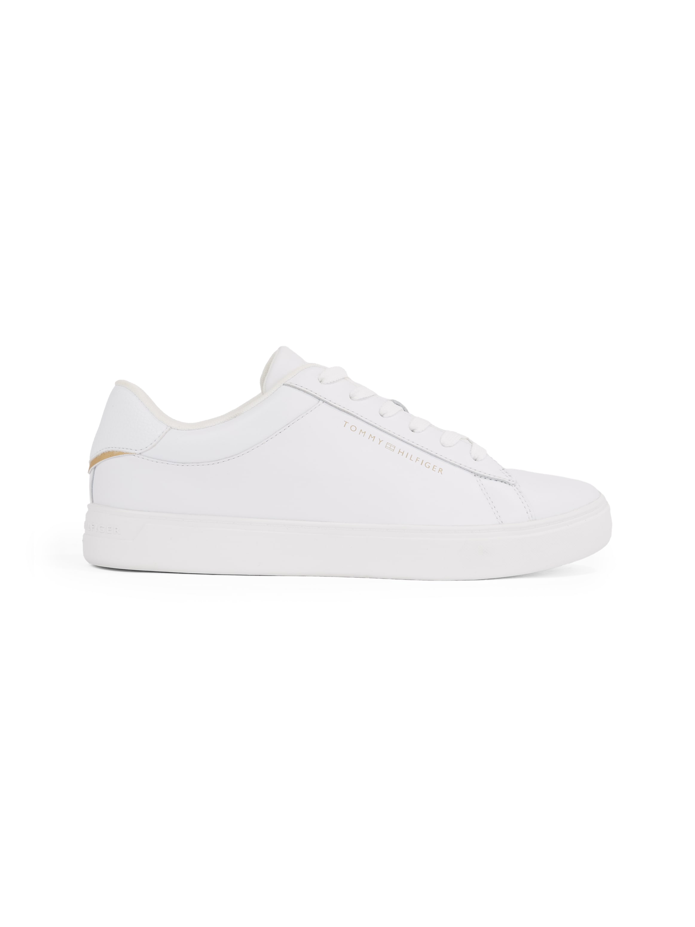 Tommy Hilfiger Plateausneaker »ESSENTIAL COURT SNEAKER«, Freizeitschuh, Halbschuh, Schnürschuh mit Logoschriftzug