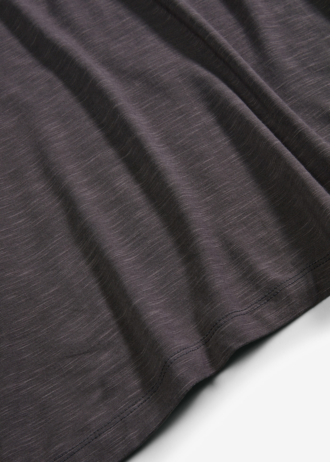 bonprix T-Shirt ausgestellte Passform, asymmetrische Länge, kurze Ärmel