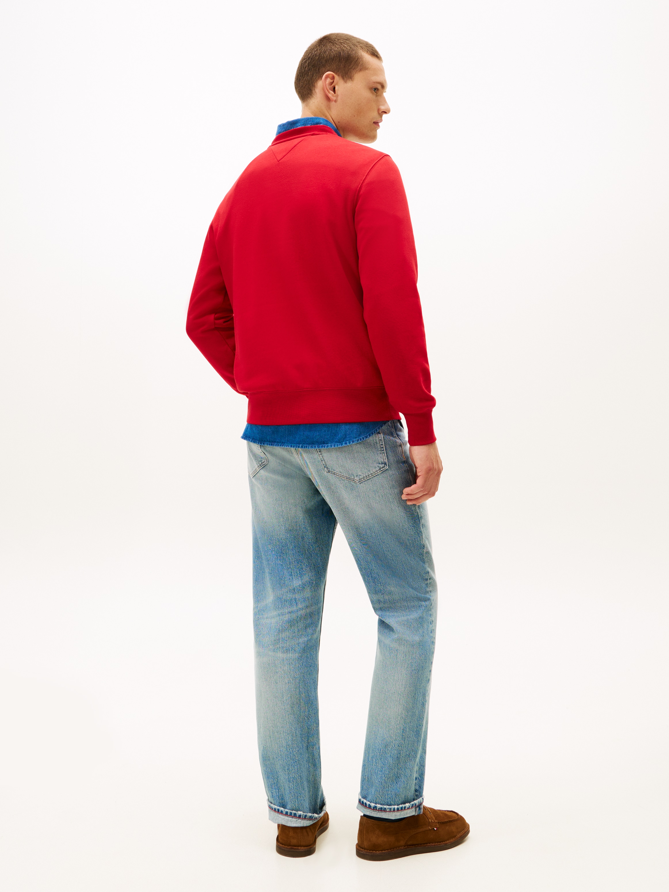 Tommy Hilfiger Sweatshirt »TOMMY LOGO SWEATSHIRT mit Rundhals und Stickerei«
