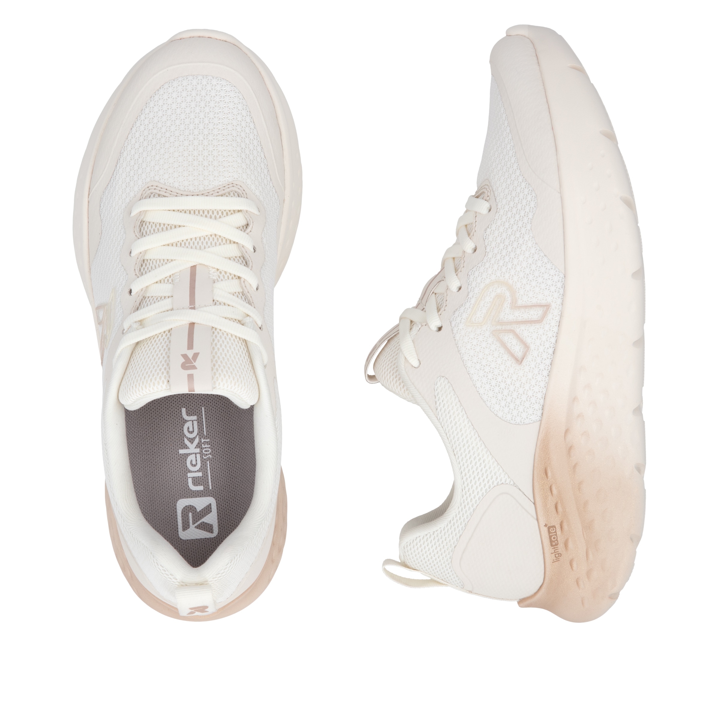 RIEKER Sport Plateausneaker  Schnürschuh, Freizeitsneaker mit leichter Plateausohle
