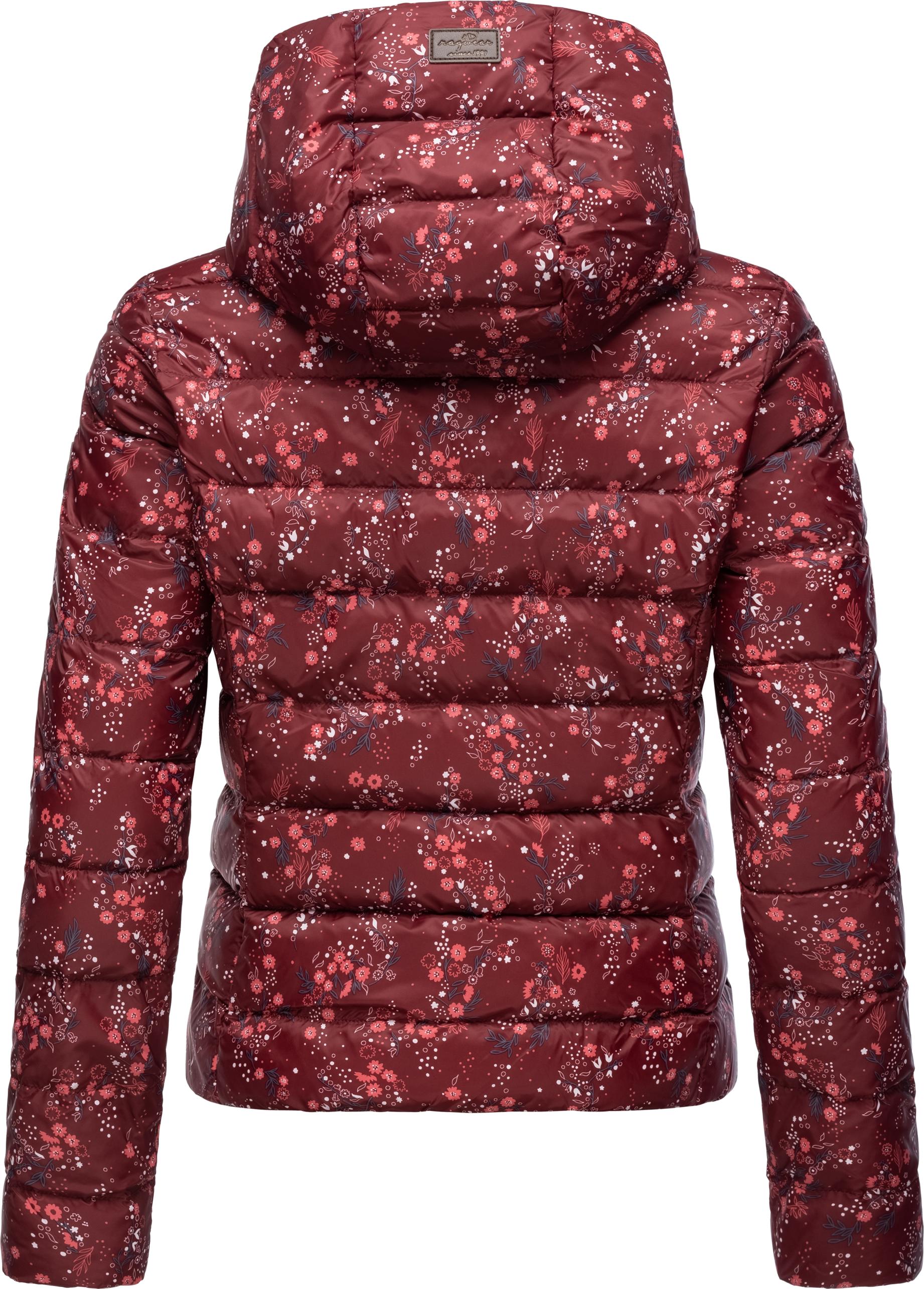 Thumbnail - Ragwear Steppjacke "Tiasa", mit Kapuze, Geblümte Winterjacke mit Kapuze