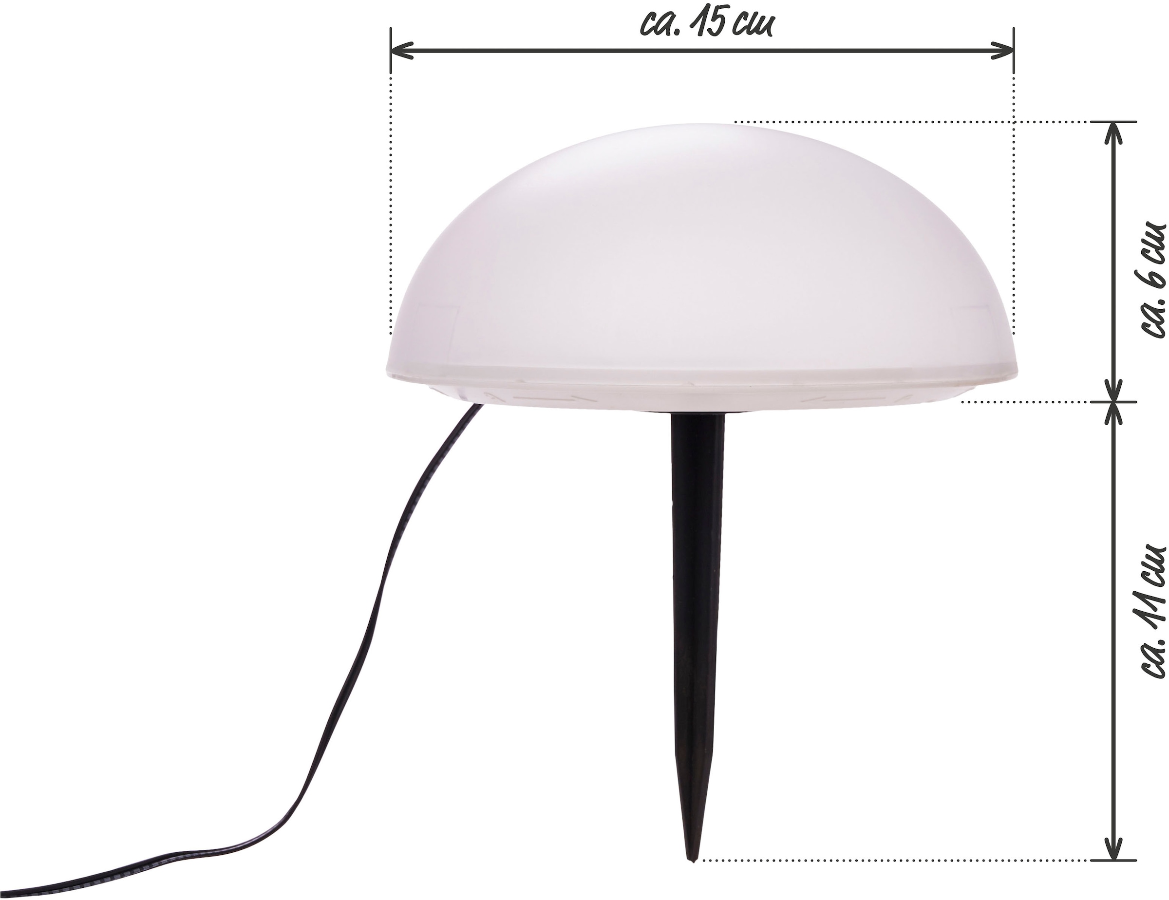 my home LED Solarleuchte »Primala, LED-Solar Gartensteckerr, 5er Set, halbkugeln«, Leuchtmittel LED-Modul | LED fest integriert, mit Erdspießen