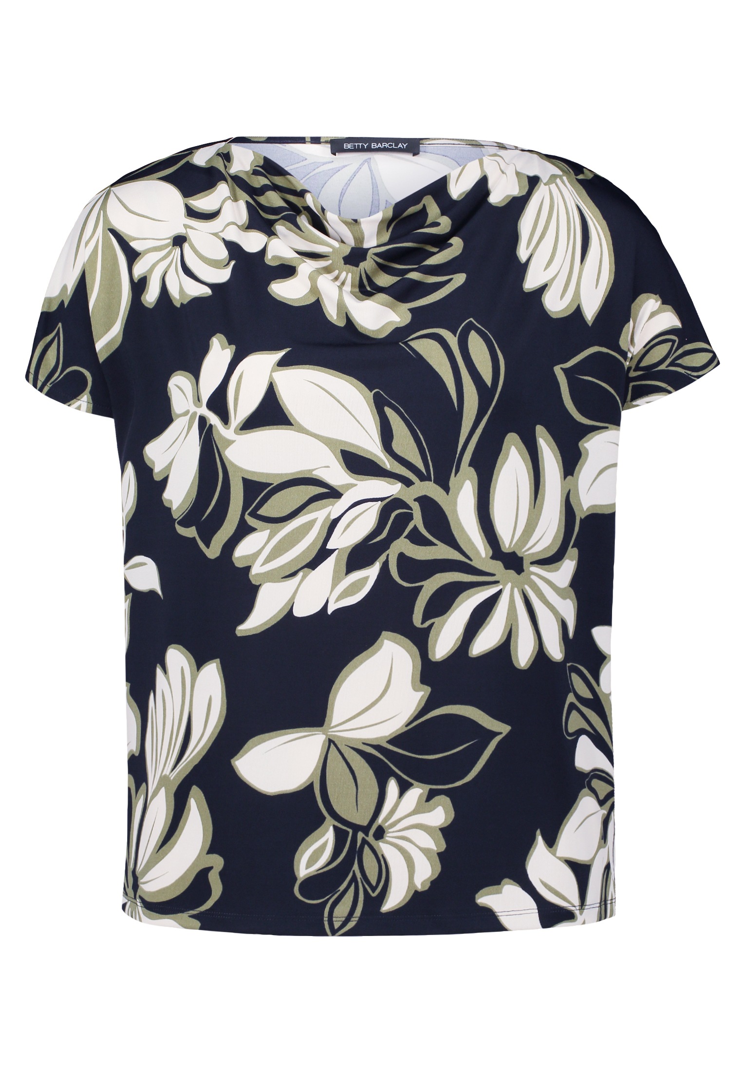 Betty Barclay Kurzarmshirt "Betty Barclay Printshirt mit Wasserfallausschni günstig online kaufen