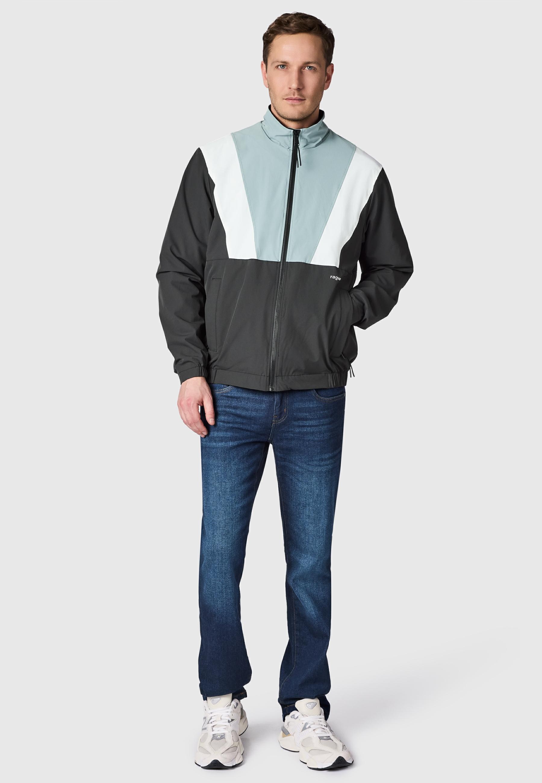 Ragwear Outdoorjacke »Corb« ohne Kapuze Leichte Herren Übergangsjacke mit Stehkragen
