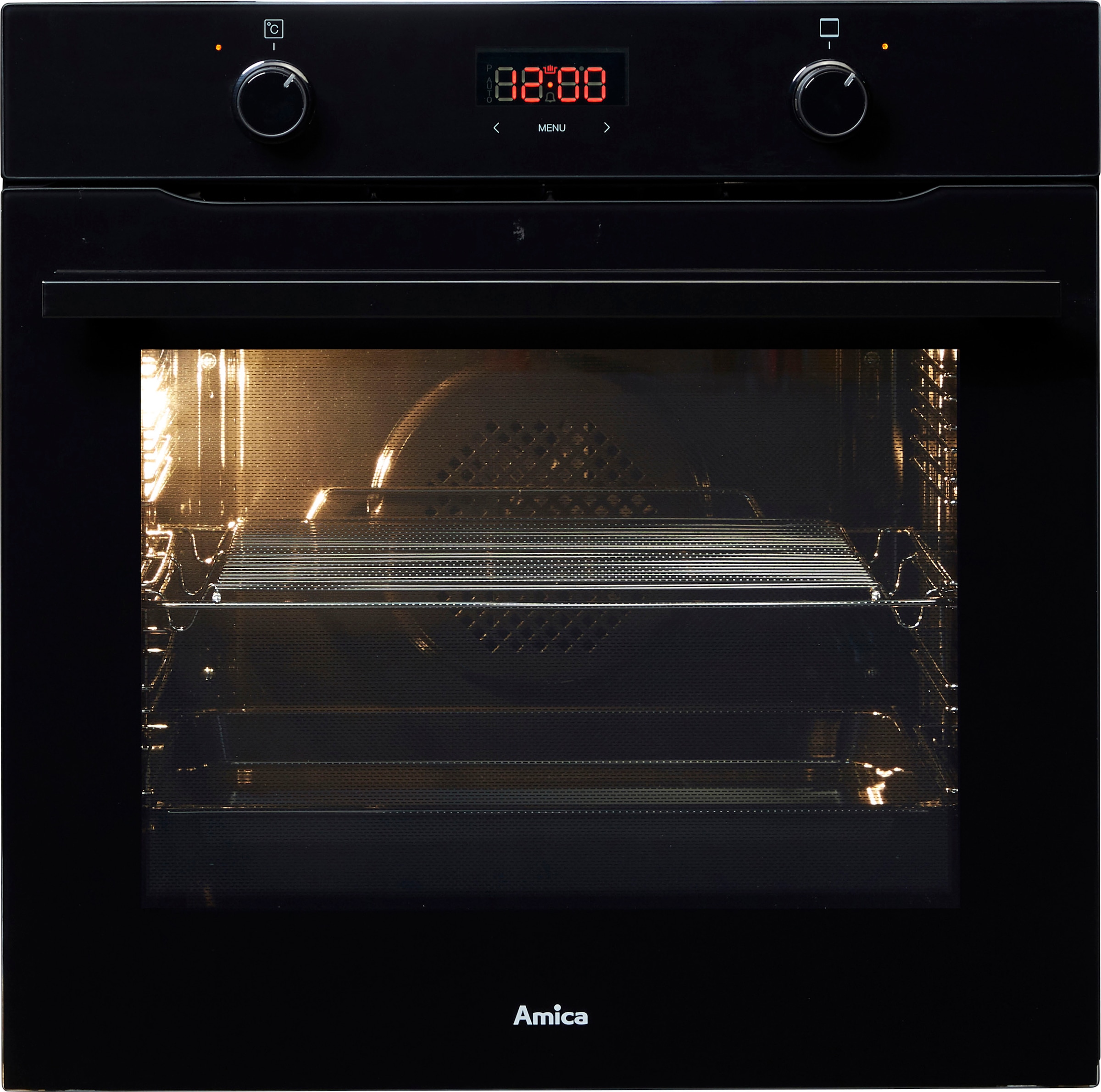 Amica Einbaubackofen »EBX 943 600 S«, EBX 943 600 S, mit Teleskopauszug nachrüstbar, Steam Clean