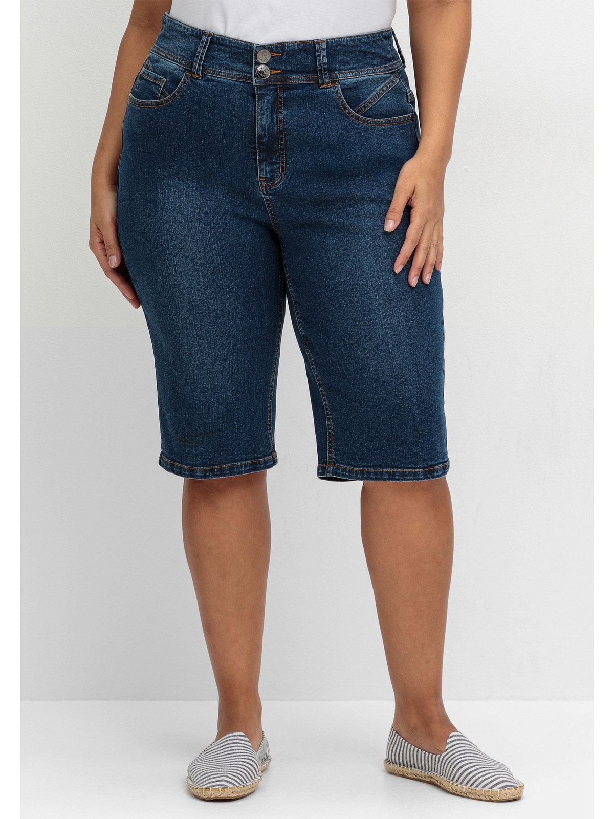 Sheego Jeansbermudas »Große Größen«, im Curvy-Schnitt MANUELA