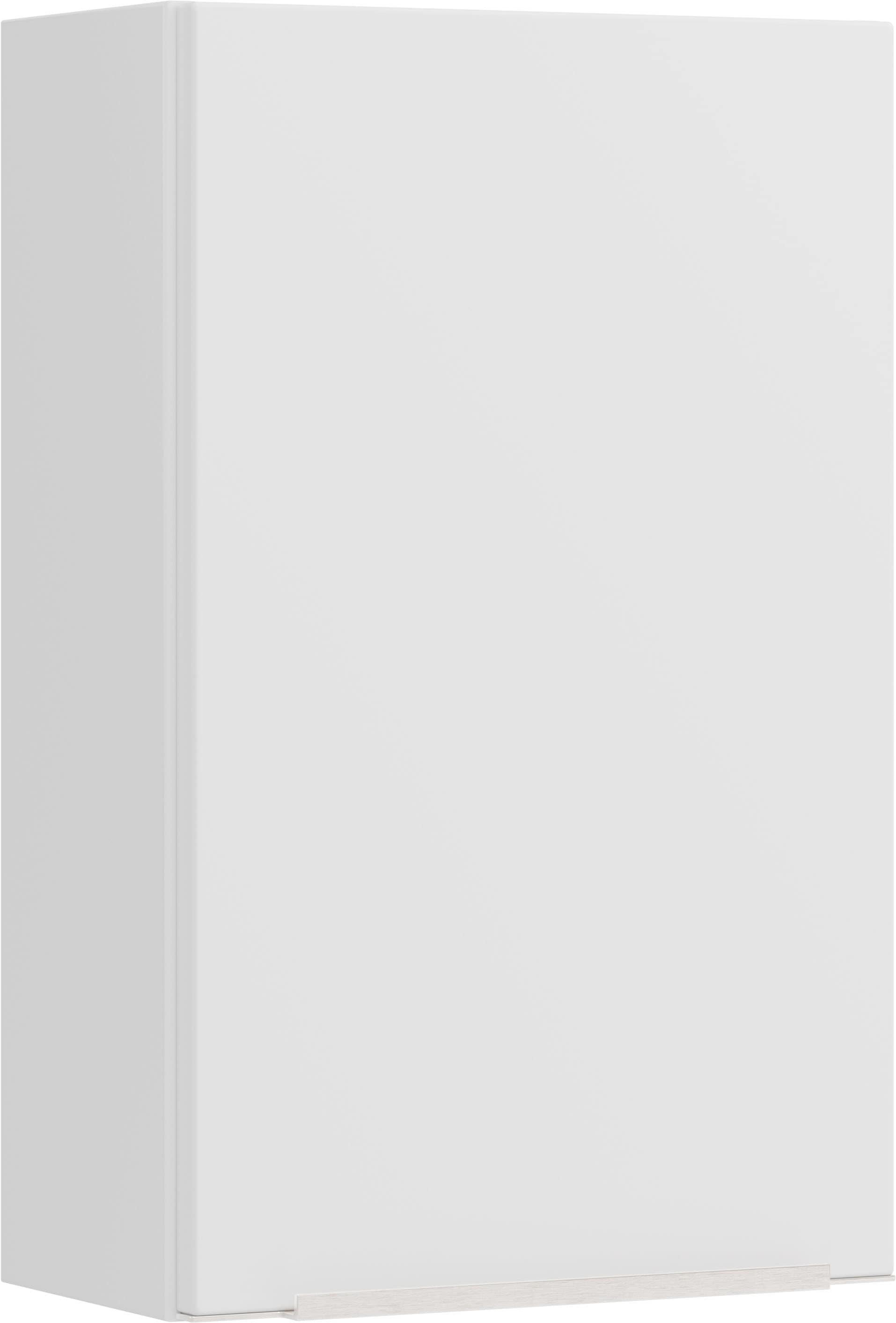 welltime Hängeschrank "TRIENT, Hängeschrank 40 cm, gedämpfte Scharniere" matt weiß, gedämpfte Tür, verstellbare Einlegeböden