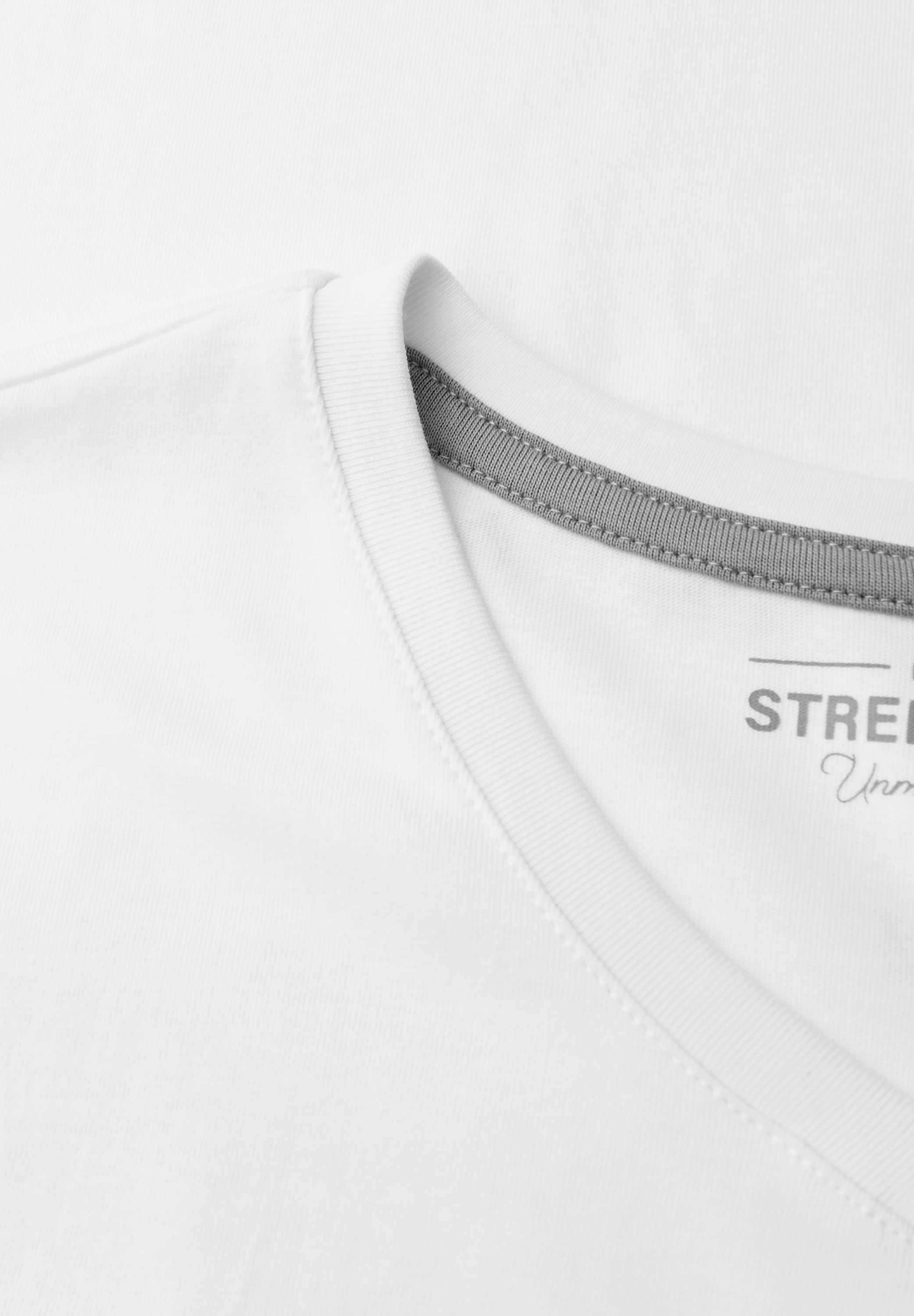 STREET ONE MEN T-Shirt mit V-Ausschnitt