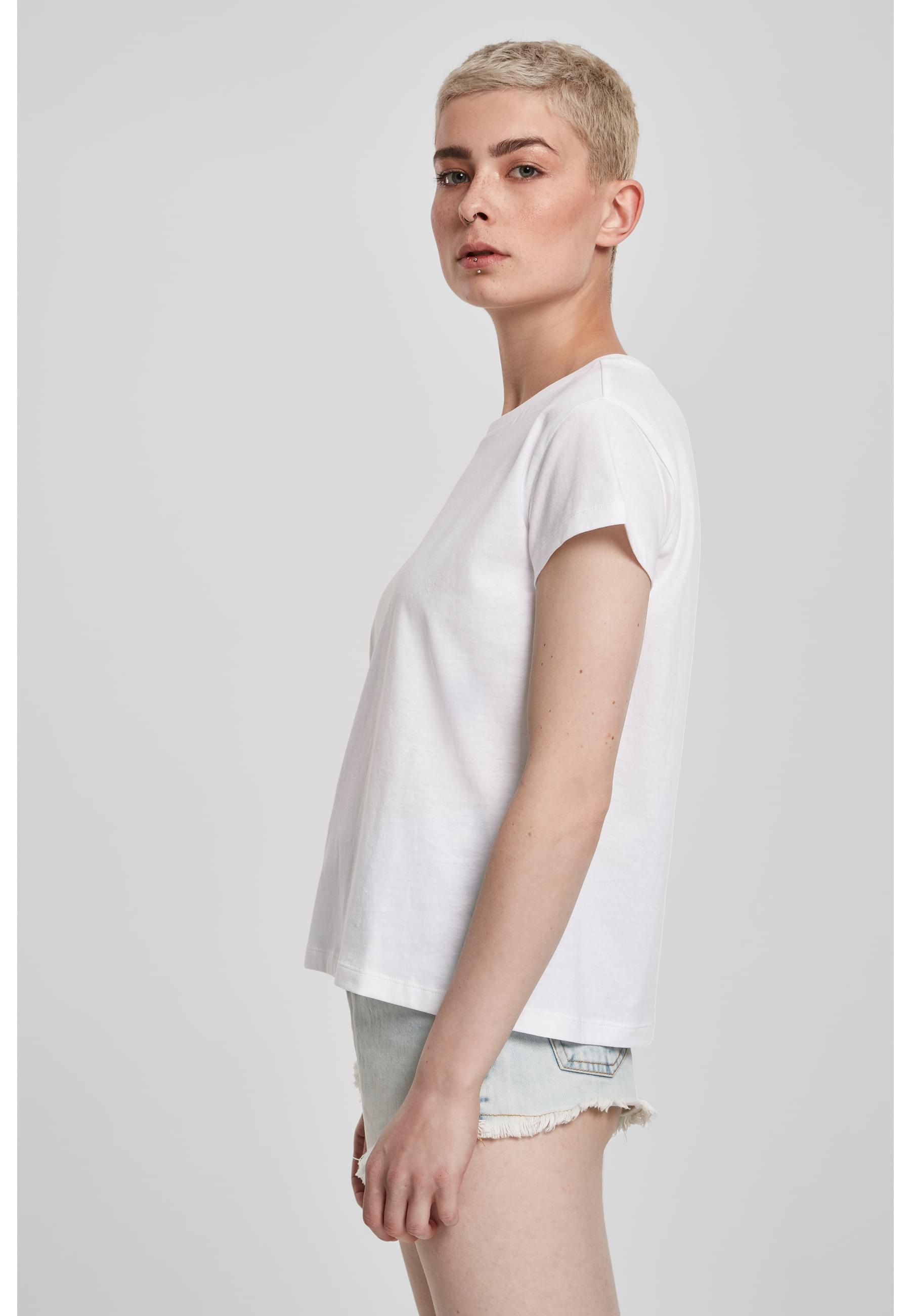 URBAN CLASSICS T-Shirt »Urban Classics Damen Ladies Basic Box Tee«, (1 tlg.)
