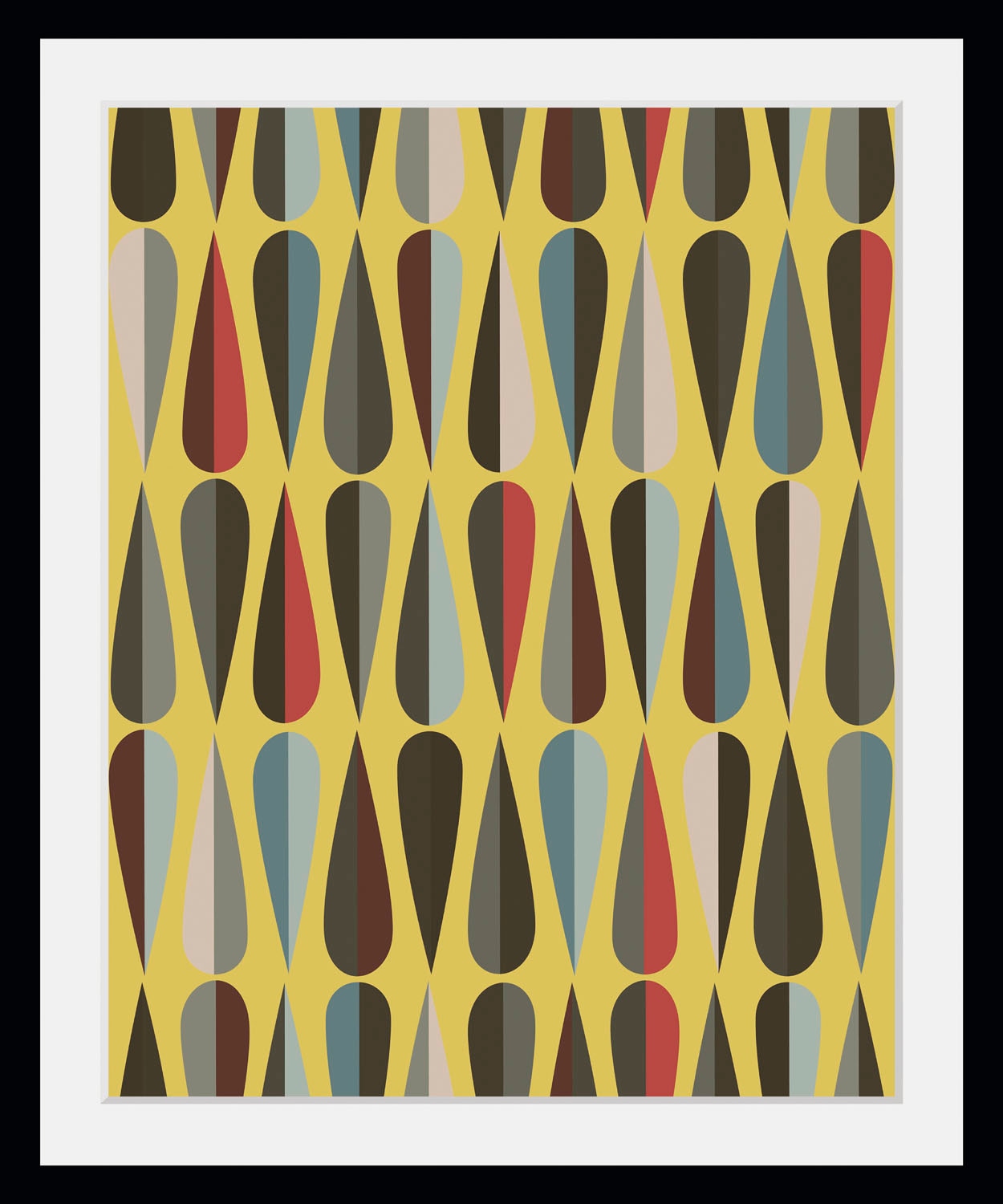 queence Bild »Rudy«, Abstrakt-Kunst-Figuren, (1 St.), HD Premium Poster-Druck inkl. Holzrahmen