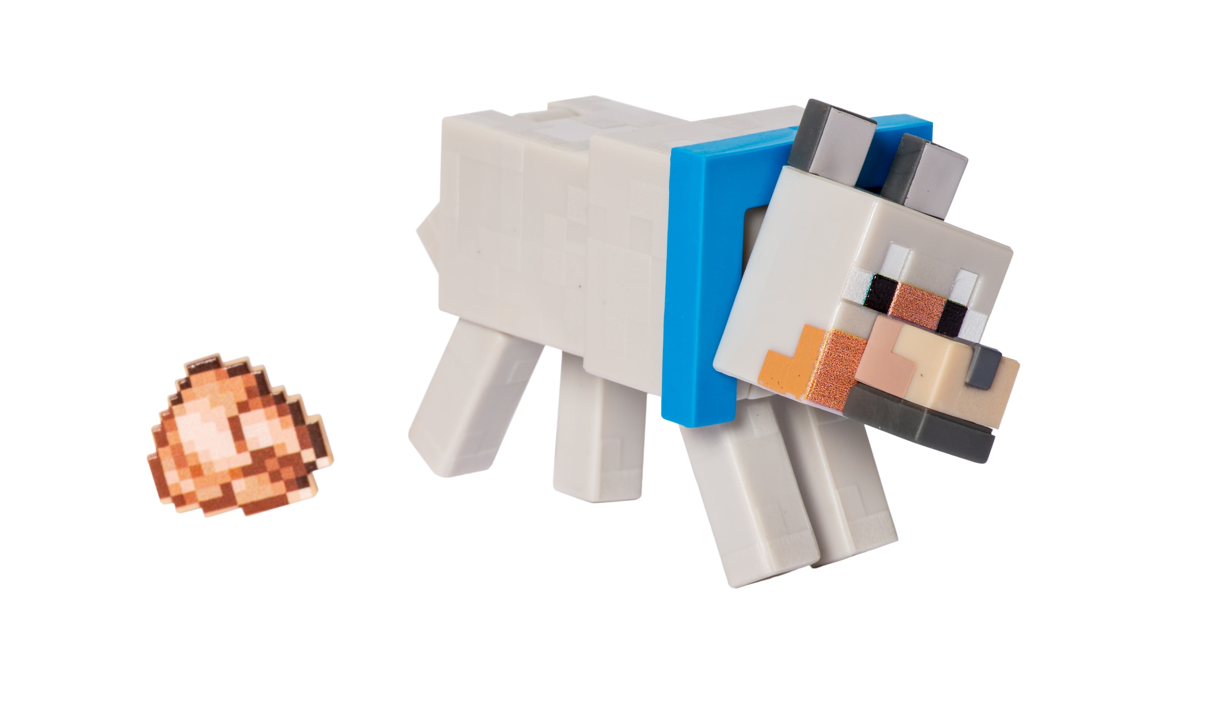 Mattel® Merchandise-Figur »Minecraft - Figur Wolf«, (Set, 2 tlg.)