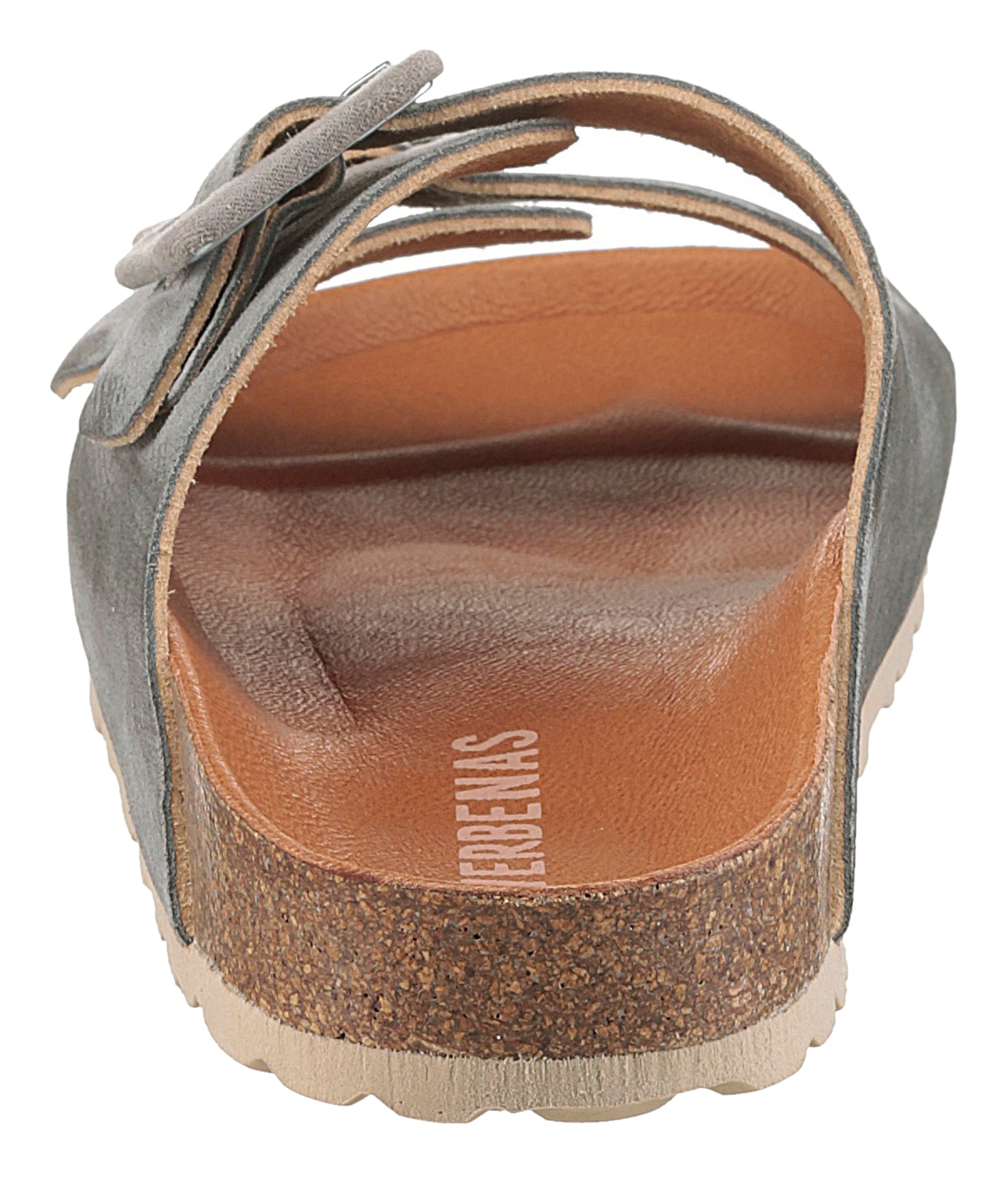 VERBENAS Pantolette »Randell Velour«, Sommerschuh, Schlappen, Hausschuh, Urlaubschuh mit Softfußbett