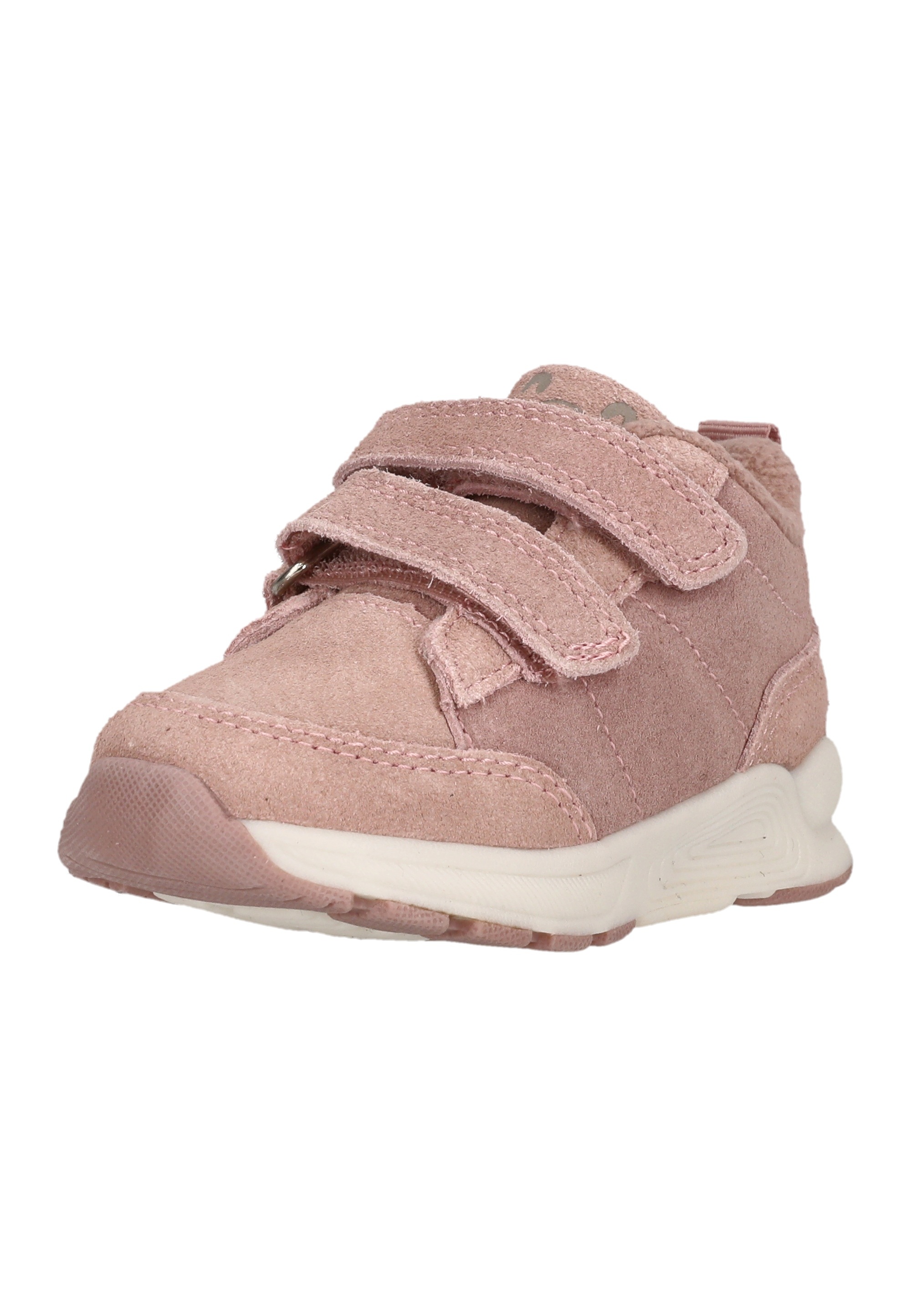 Klettschuh ZIGZAG "Aliano", Kinder, Gr. 24, rosa (hellrosa), Rindsleder, Schuhe Klettschuh, mit praktischem Klettverschluss