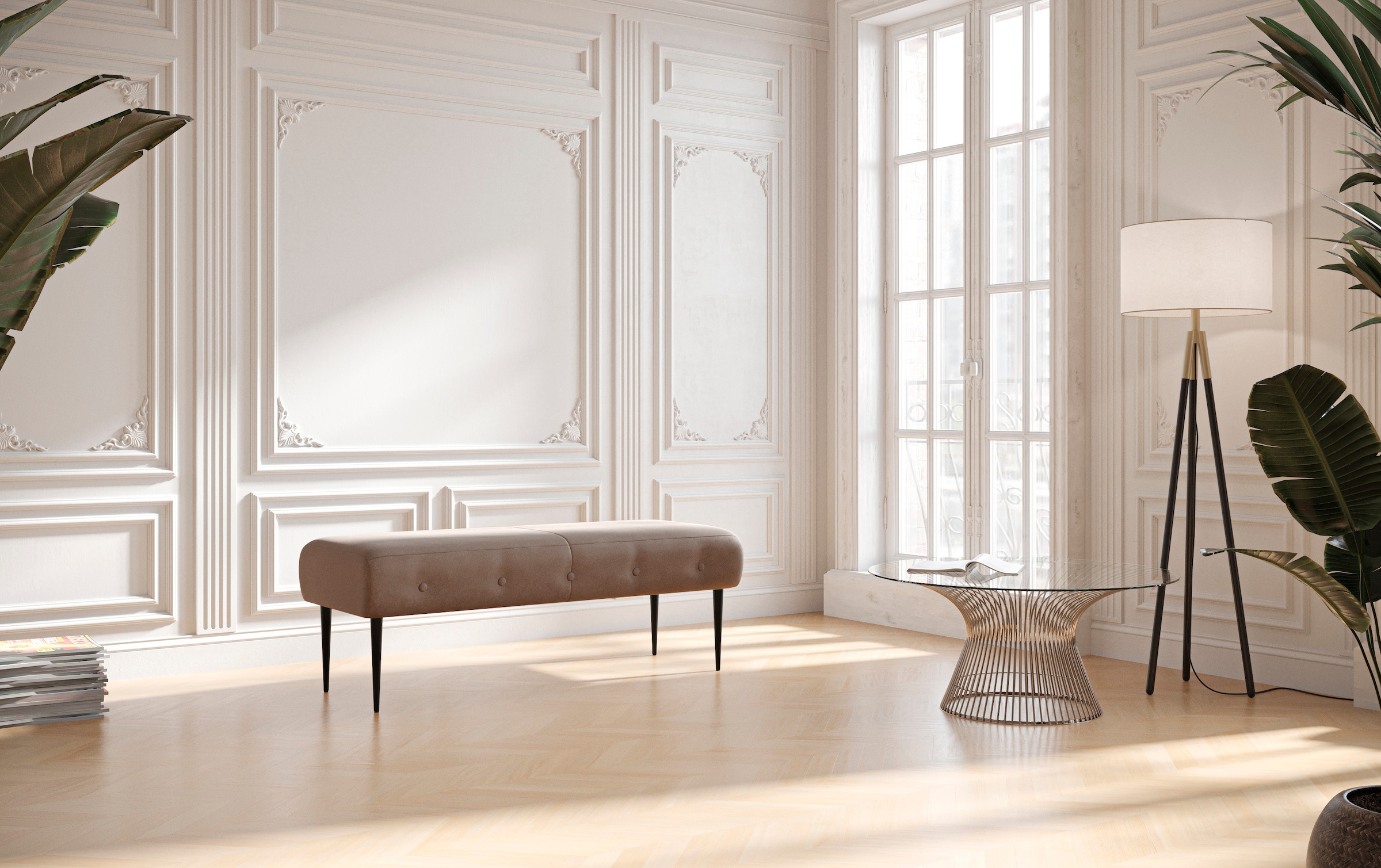 Home affaire 2-Sitzer "Amber" mit Knopfheftung,in verschieden Stoffarten günstig online kaufen