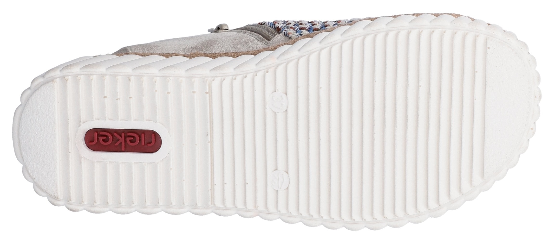 Rieker Schaftsandale  Sommerschuh, Urlaubsschuh, Plateausandale mit Reißverschluss