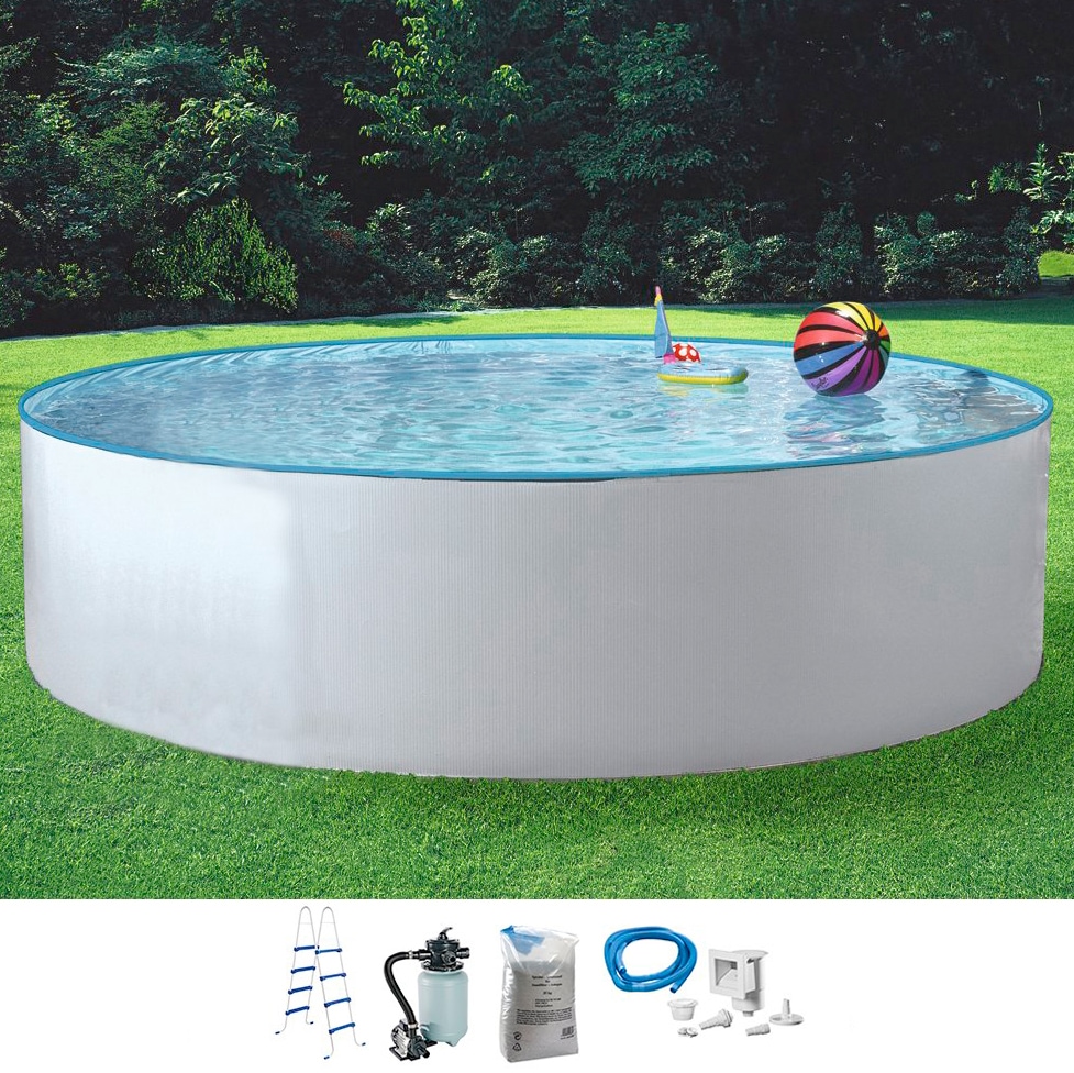 KONIFERA Rundpool "KENO" inkl. hochwertigem Zubehör, Tiefe 110 cm, in versch. Größen