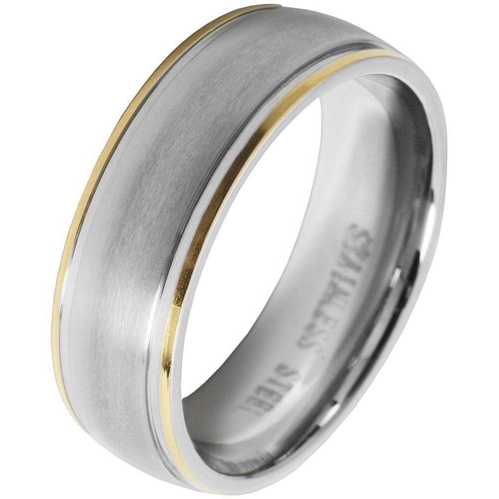 Adelia´s Fingerring »Herren Ring aus Edelstahl«