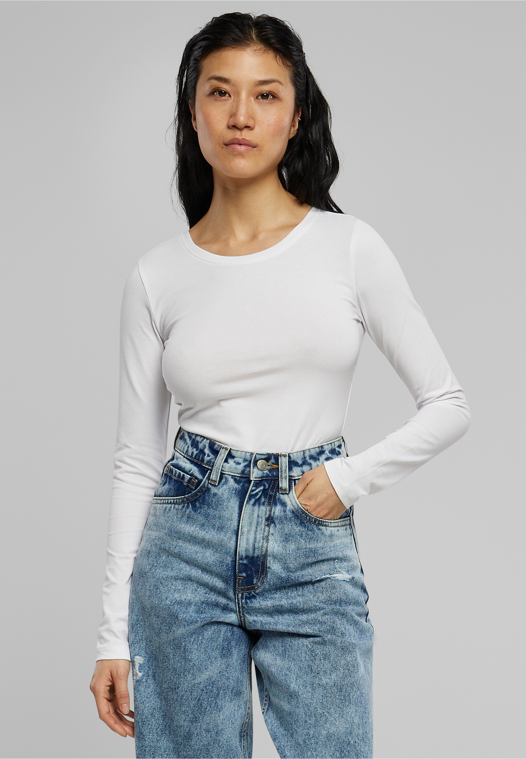 URBAN CLASSICS Body »Urban Classics Damen Ladies Stretch Jersey Longsleeve Body«