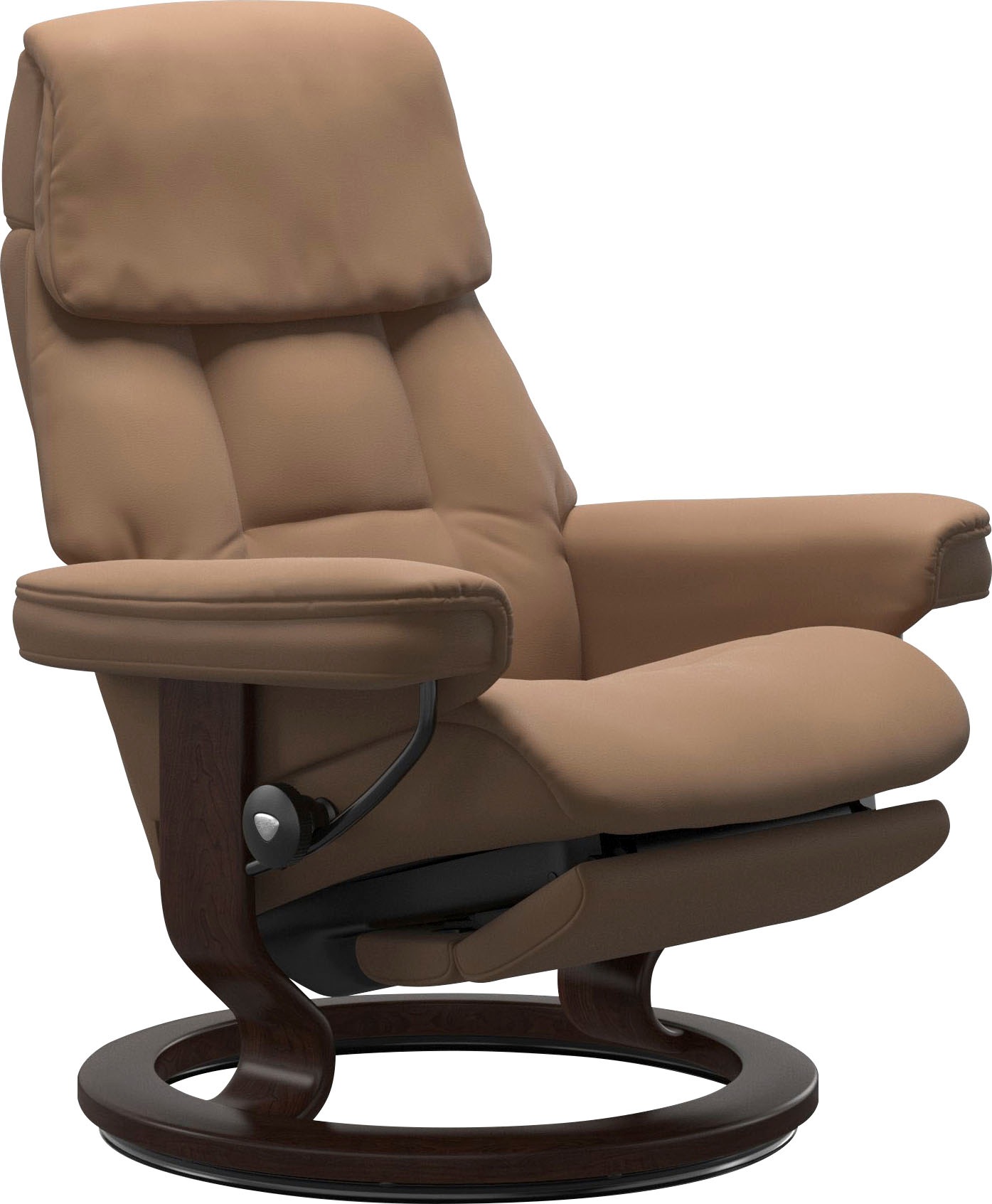 Stressless Relaxsessel Ruby, mit Classic Base und Power™, elektrisch verstellbar, optional 2-motorisch, Größe M & L, Gestell Braun