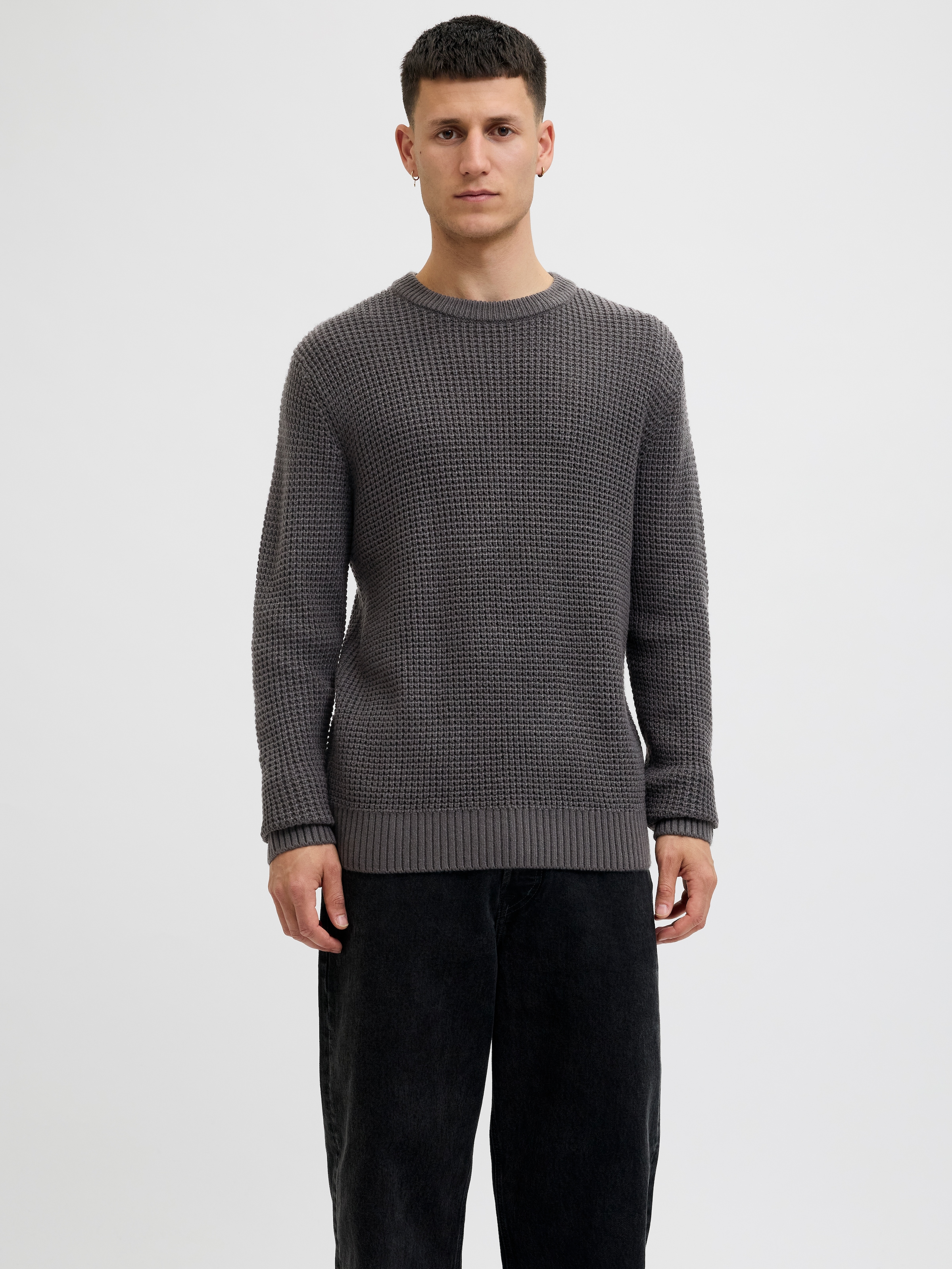 Jack & Jones Strickpullover "JJGLOBAL KNIT CREW NECK" günstig online kaufen