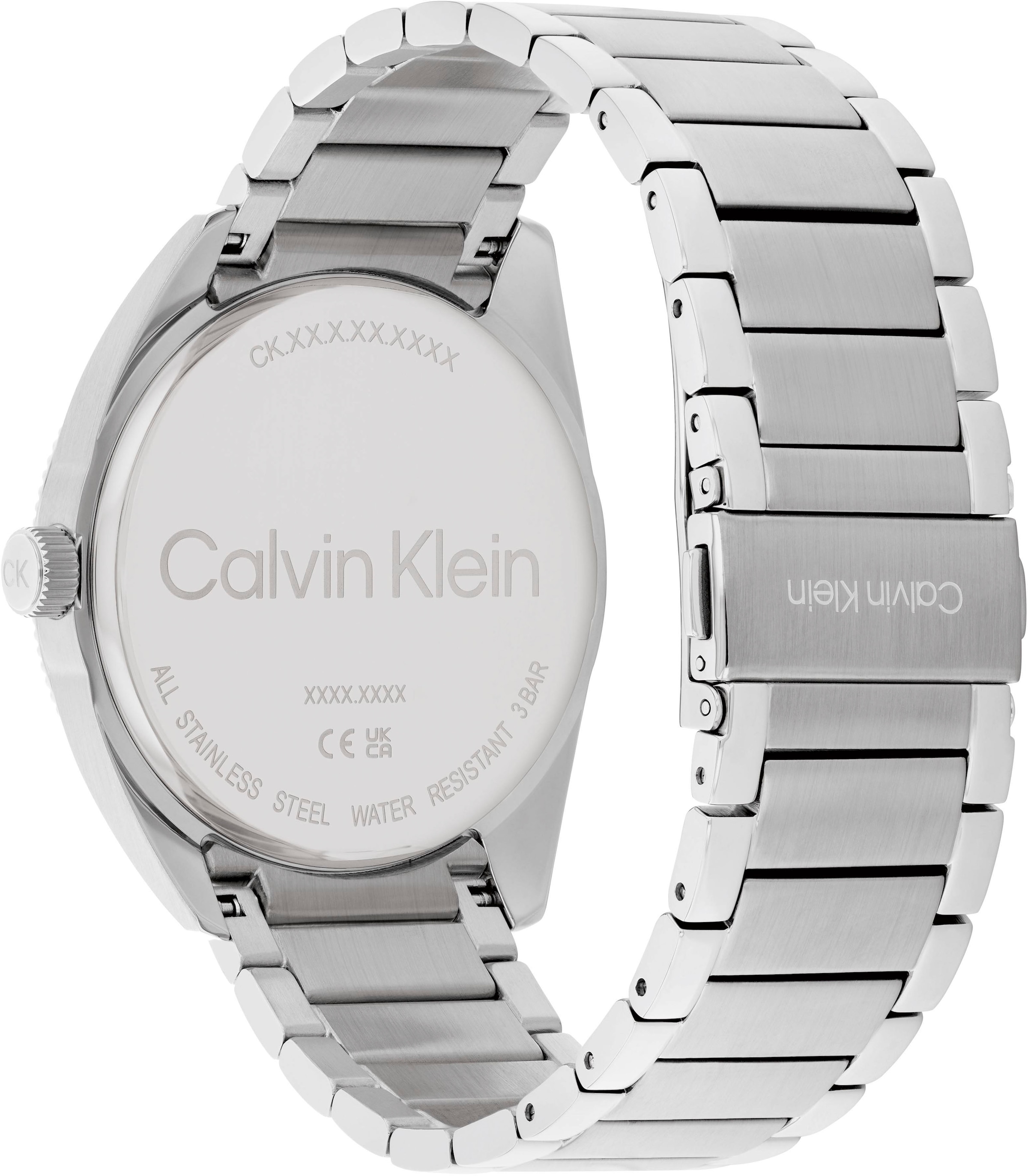 Calvin Klein Quarzuhr »TIMELESS«, Armbanduhr, Herrenuhr, Datum, Mineralglas, IP-Beschichtung