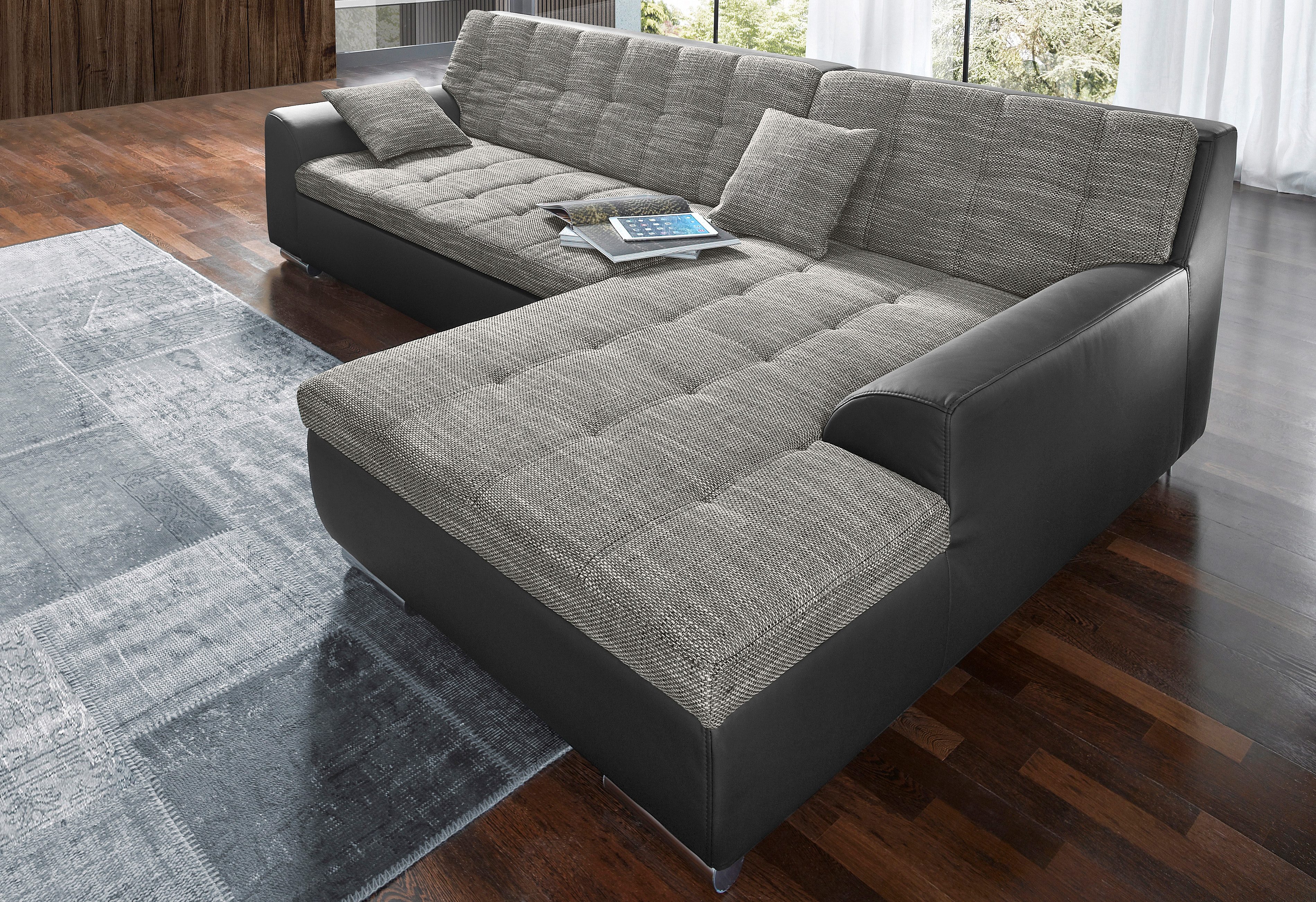 DOMO collection Ecksofa Treviso Top, wahlweise mit Bettfunktion