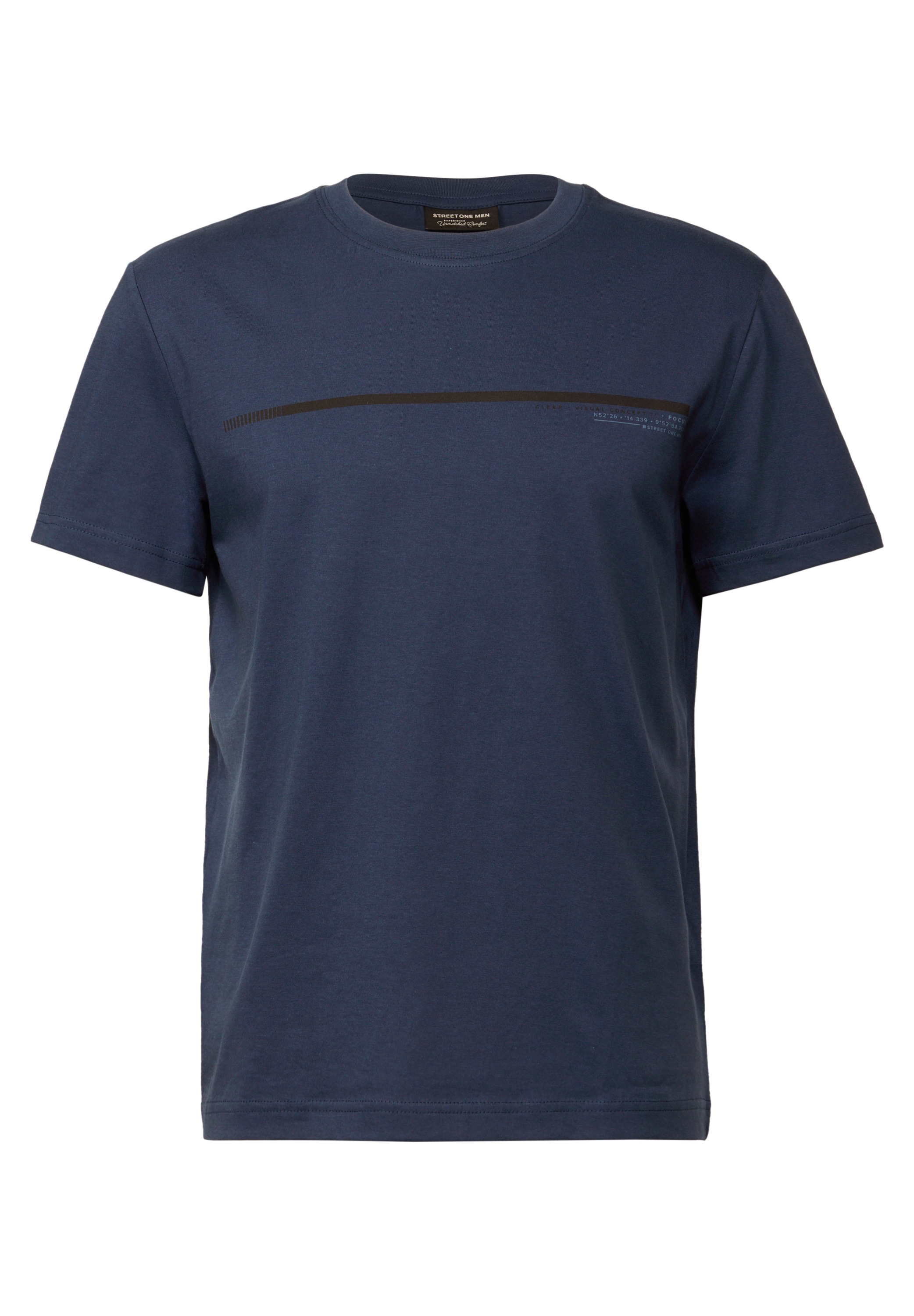 STREET ONE MEN T-Shirt, aus reiner Baumwolle
